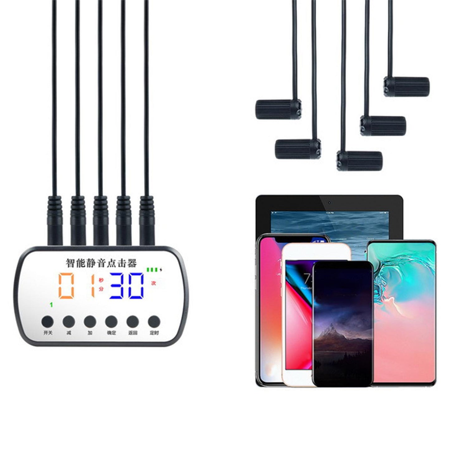 Quiet screen tapper Simulated Finger Clicking for Grab Orders Shopping 5 Head