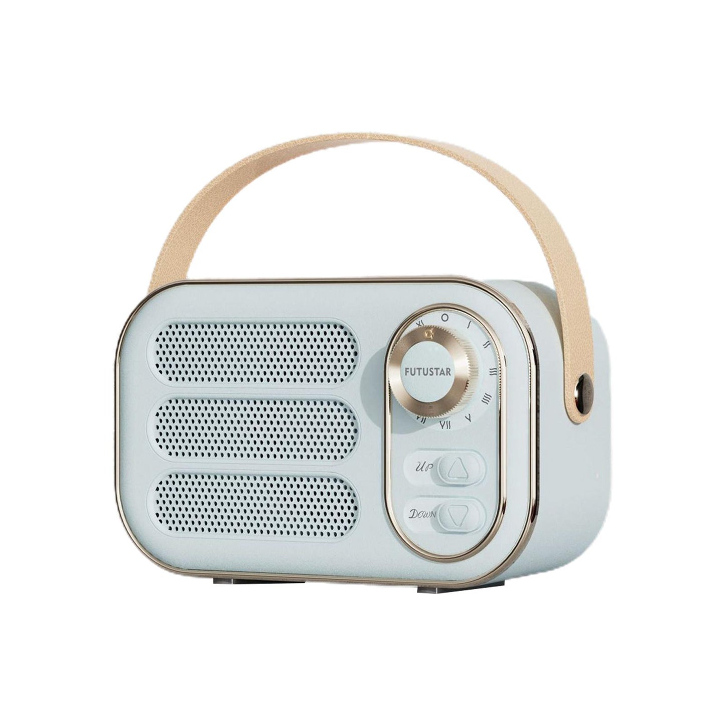 Retro Style Wireless Speaker Music Player Rechargeable for Home Decoration Blue