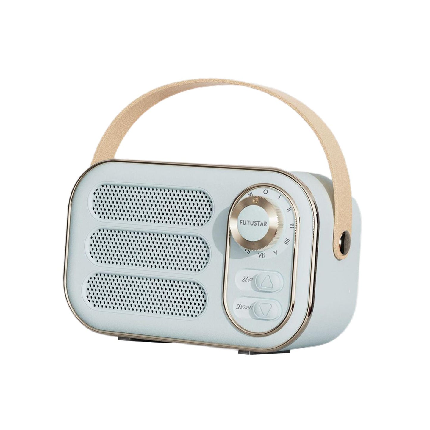 Retro Style Wireless Speaker Music Player Rechargeable for Home Decoration Blue