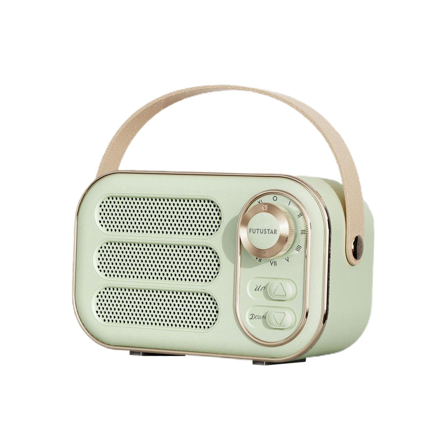 Retro Style Wireless Speaker Music Player Rechargeable for Home Decoration Green
