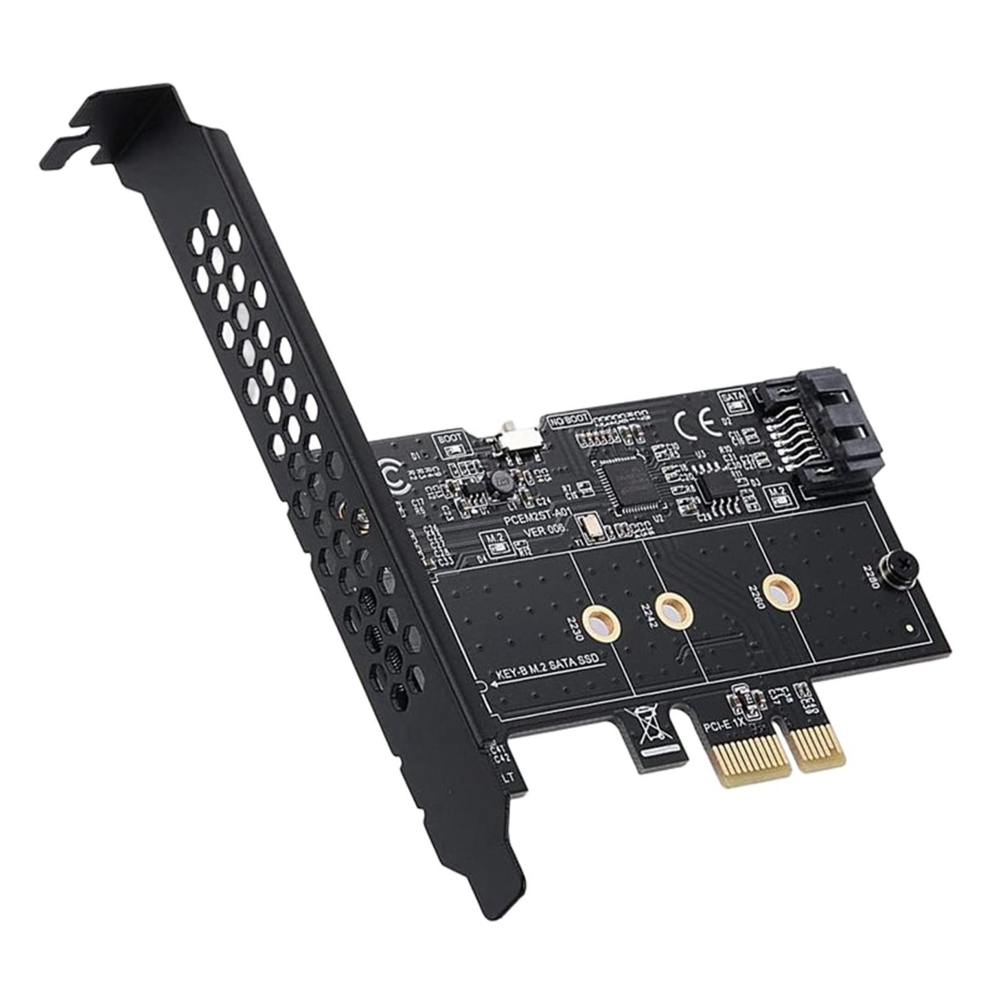 PCIe M2 Adapter Card M.2 to Pci-E 3.0 x1 Expansion Card Portable Compact