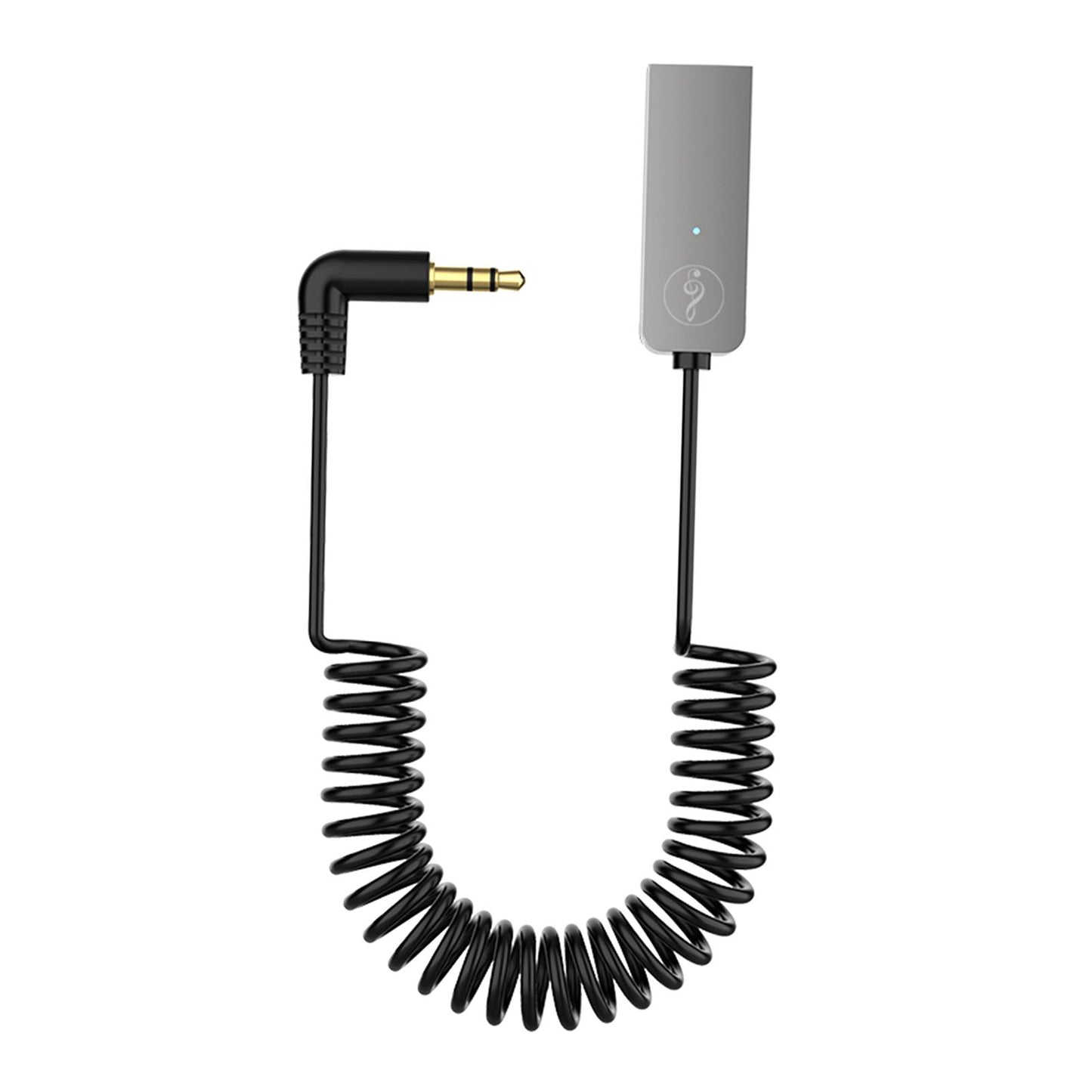 Car USB AUX Receiver Adapter 3.5mm Audio Receiver music for Speakers Black with Charger