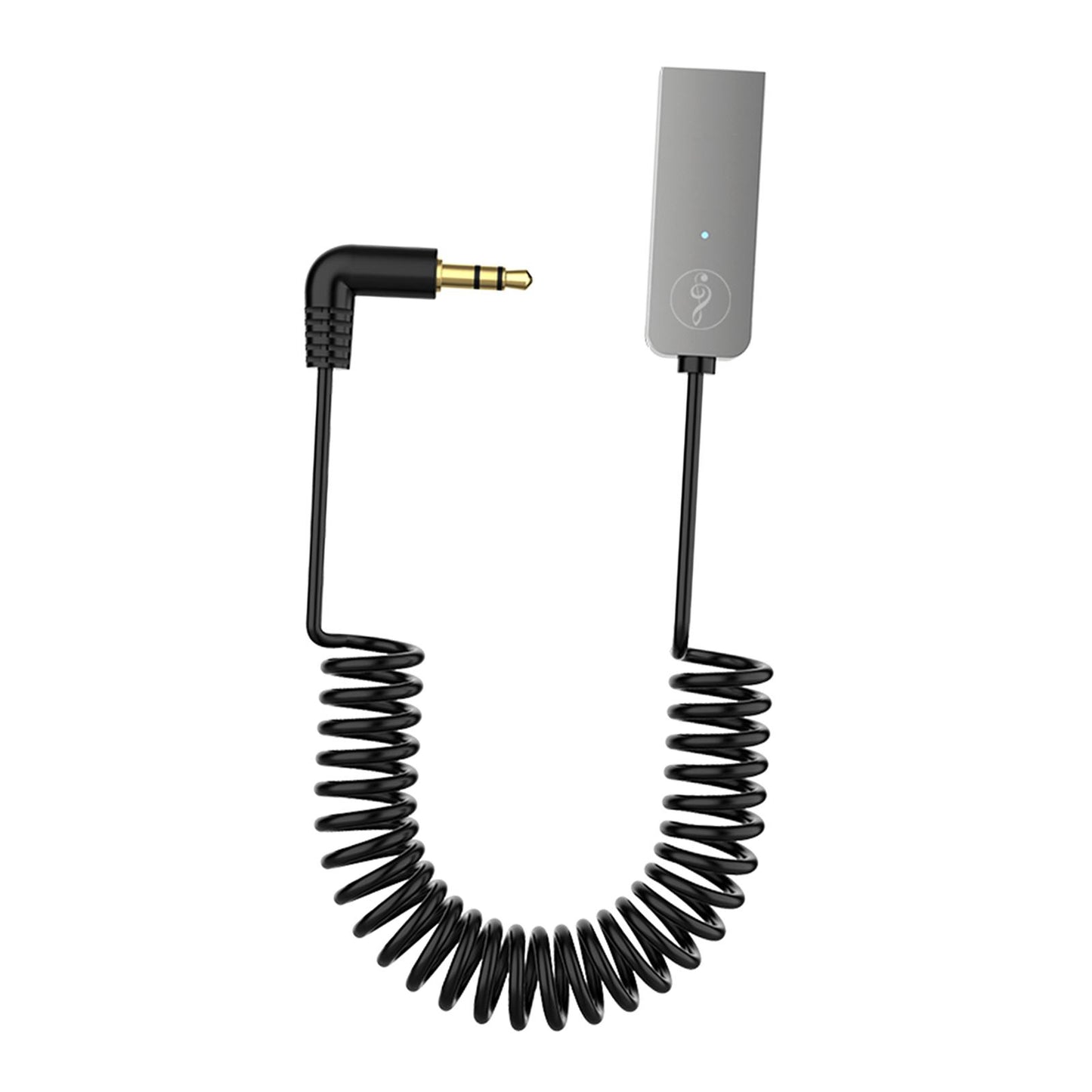 Car USB AUX Receiver Adapter 3.5mm Audio Receiver music for Speakers Black with Charger