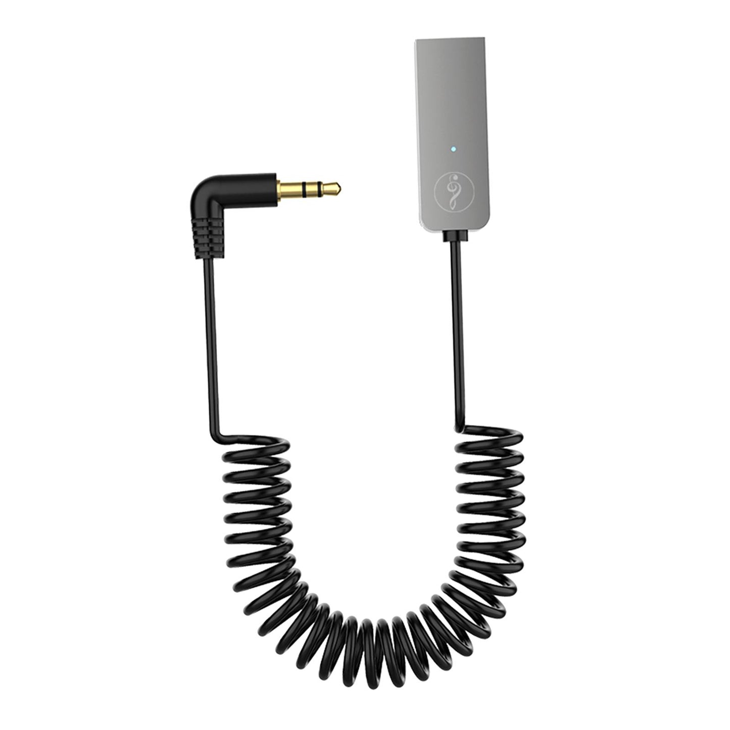 Car USB AUX Receiver Adapter 3.5mm Audio Receiver music for Speakers Black with Charger