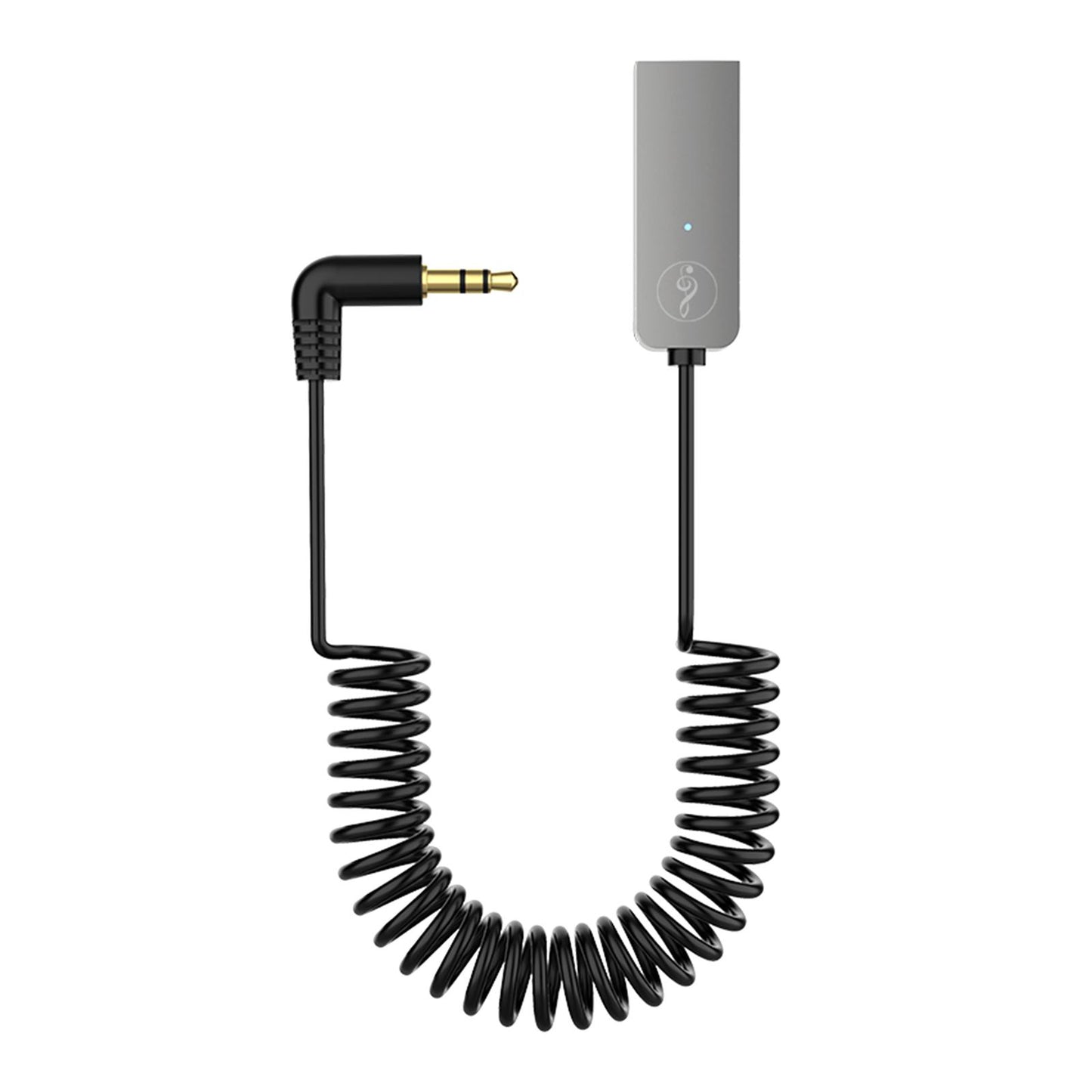 Car USB AUX Receiver Adapter 3.5mm Audio Receiver music for Speakers Black with Charger