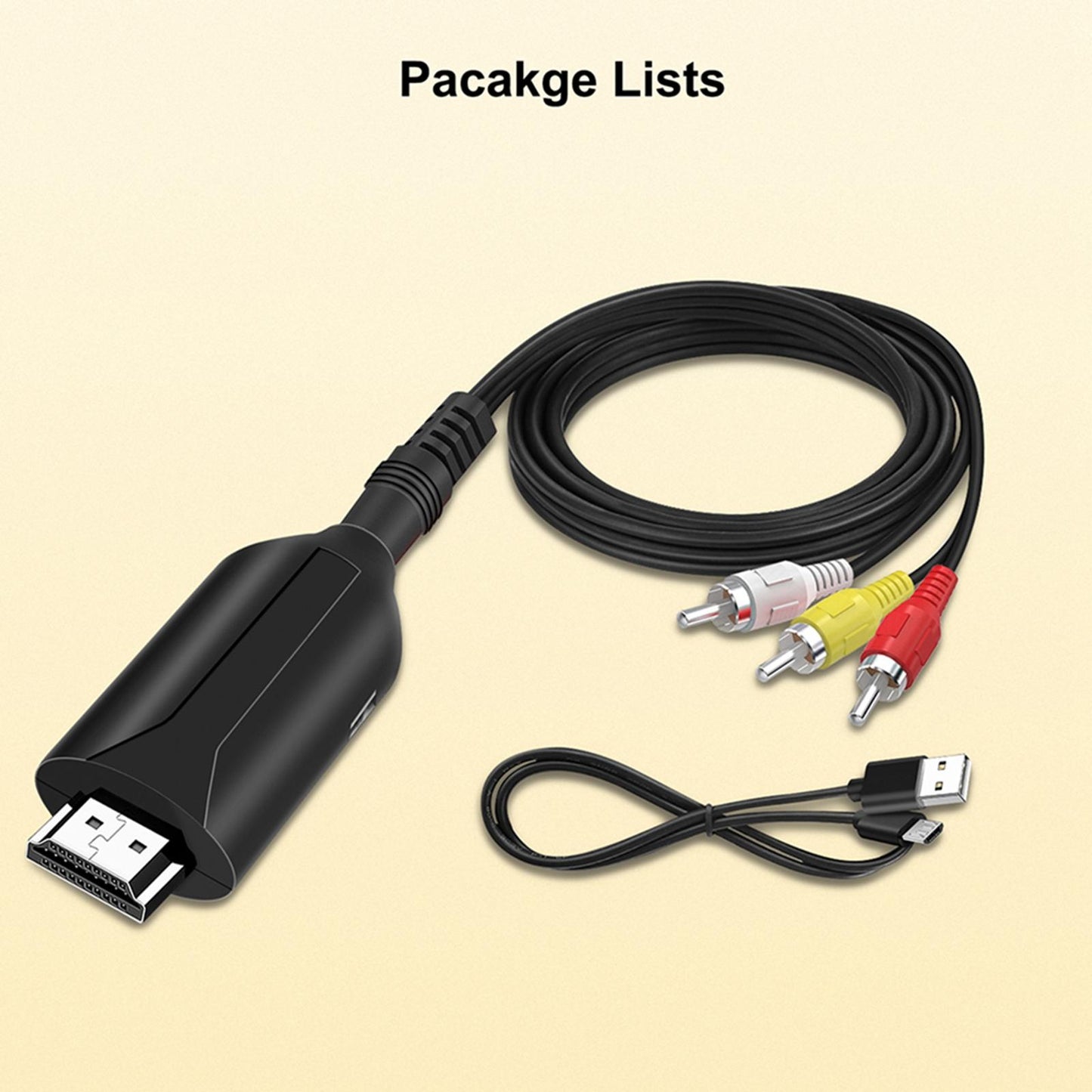 Video Audio Cable Accessory Supports PaL Ntsc Replaces for Projector TV