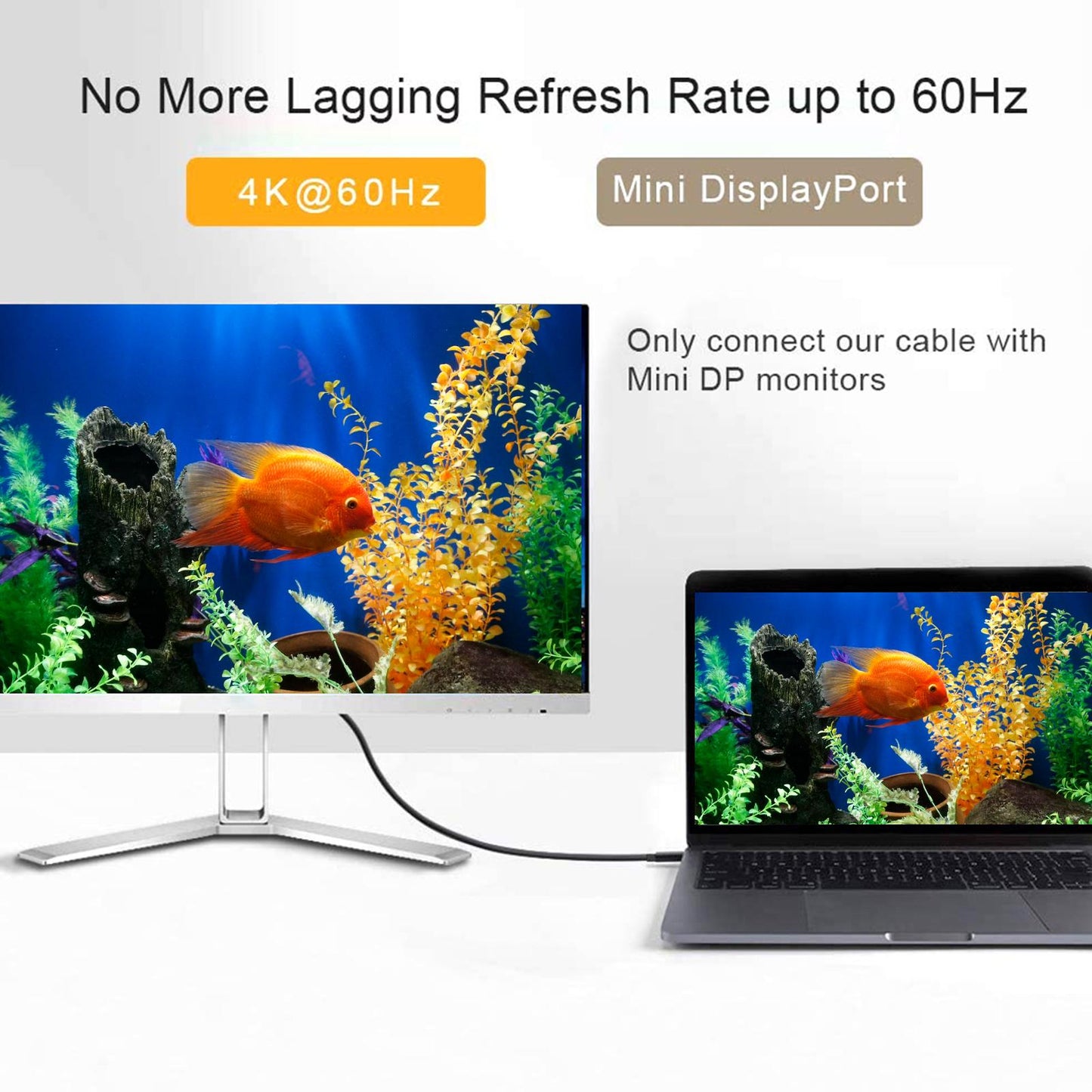 1.8 Meter Mini DP toward mini DP 4K Display Cable, ,Black Accessory Professional