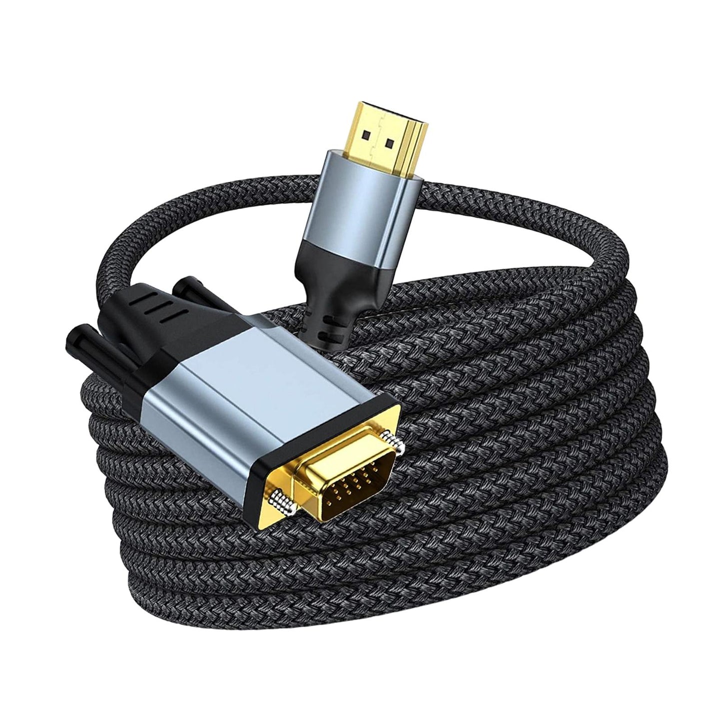 HDMI to VGA Cable 720P 1080P Male to Male for Notebook Desktop 78.74inch