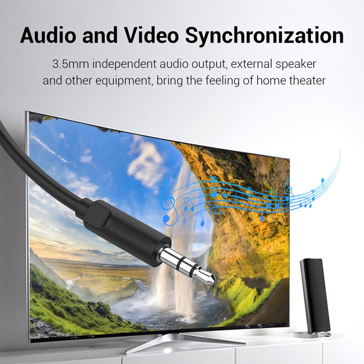 VGA Digital to HDMI Analog Video Adapter Cable ,1080P Golden Plating Durable 2m