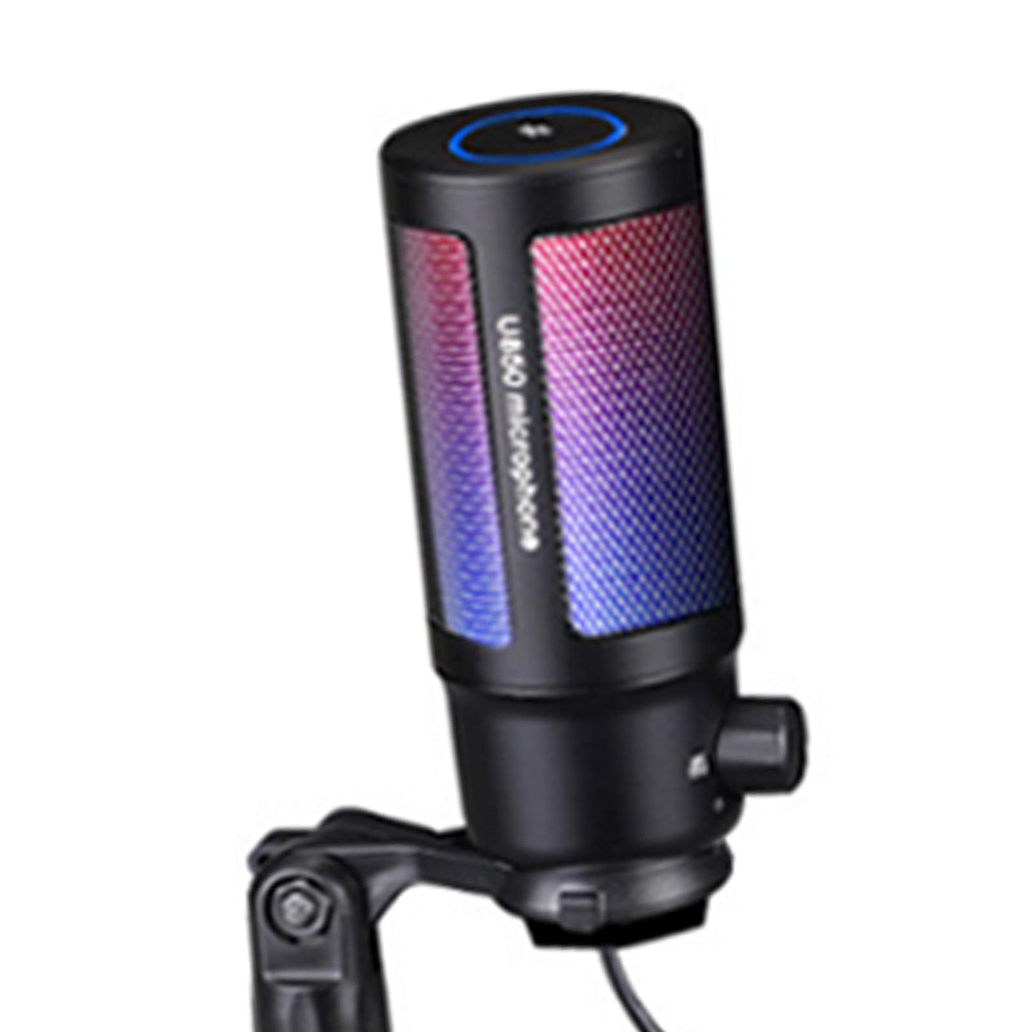 USB C Microphone with mute RGB Light Effect for Game Chatting Laptop