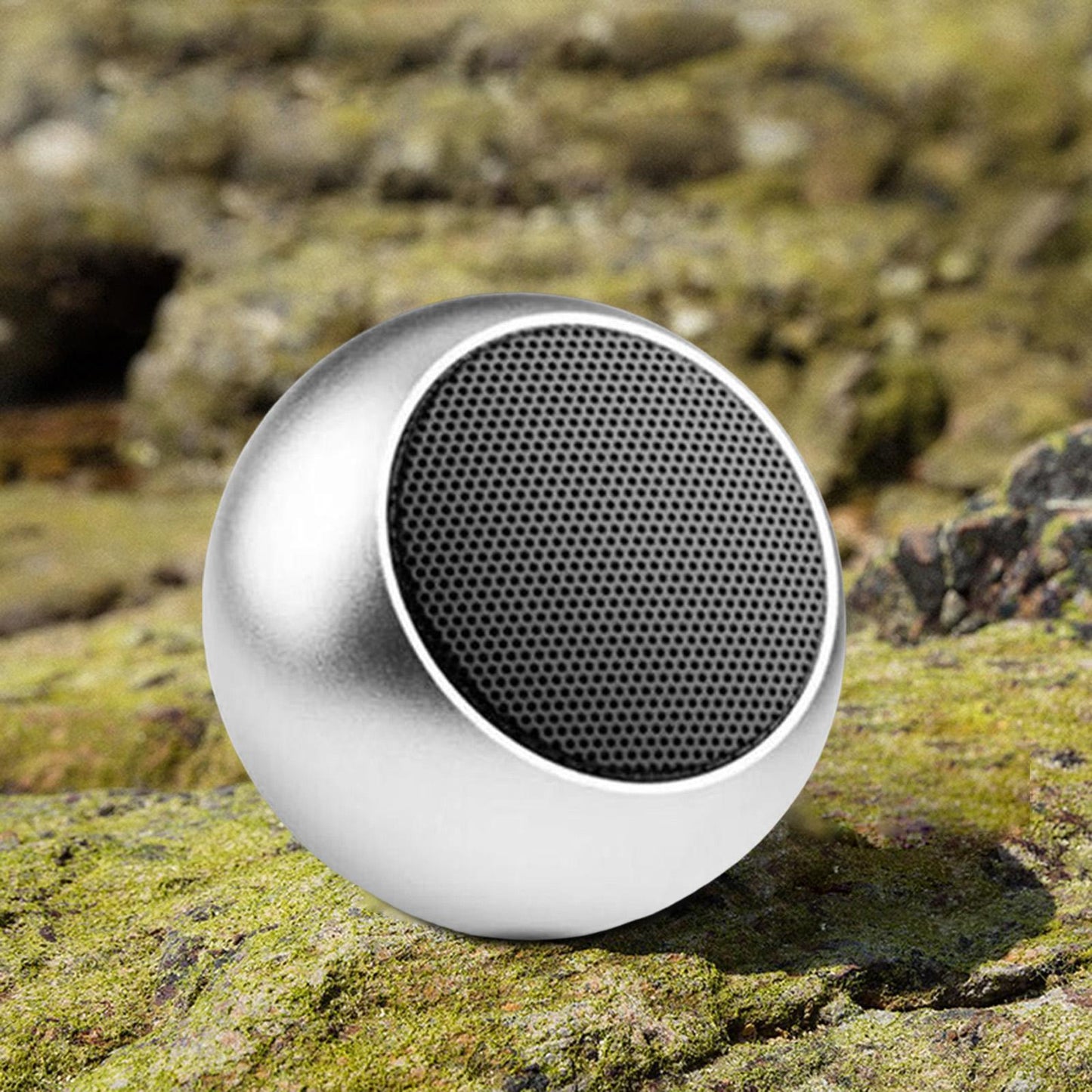 Portable Subwoofer Stereo Compact Durable for Sports Travel Camping Silver