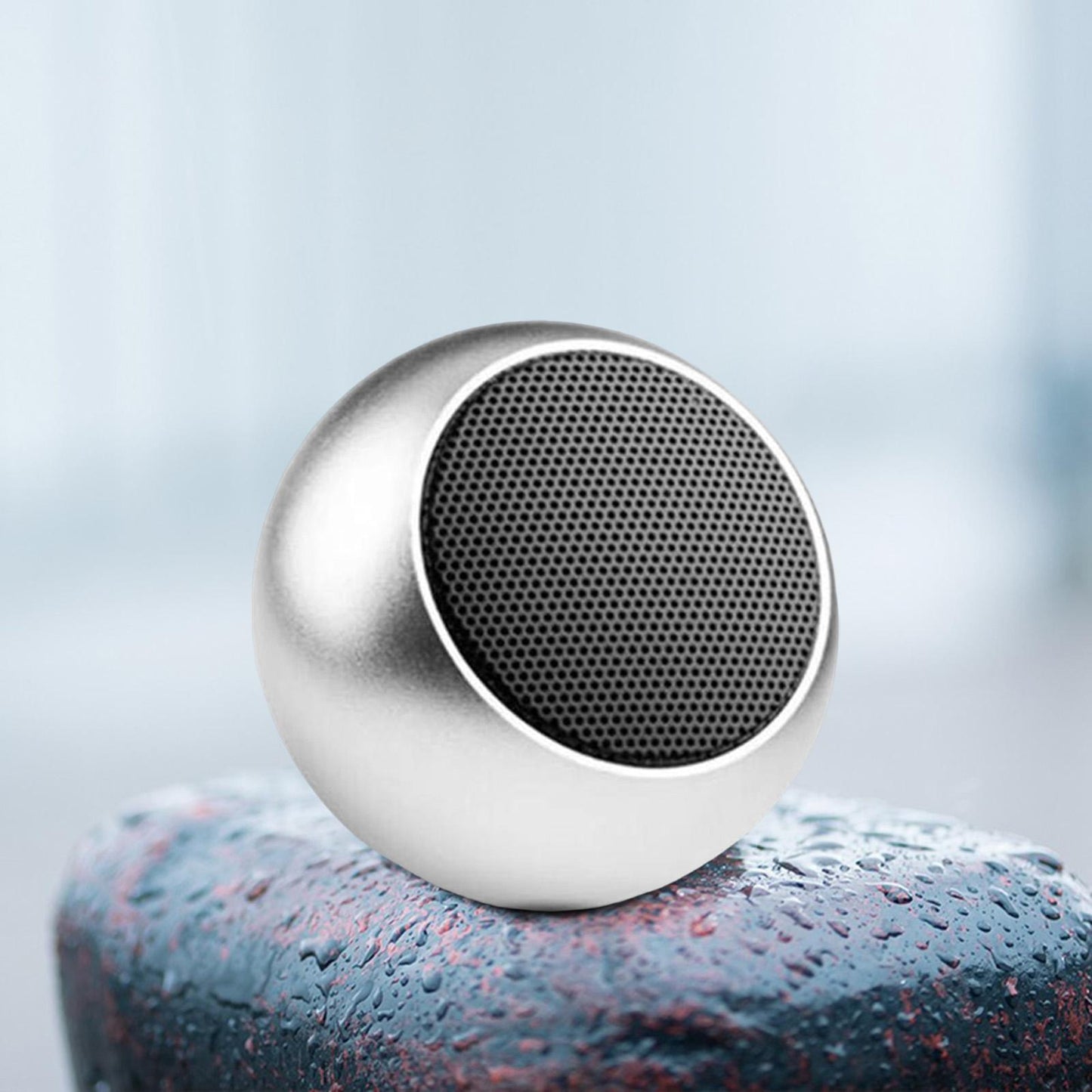 Portable Subwoofer Stereo Compact Durable for Sports Travel Camping Silver