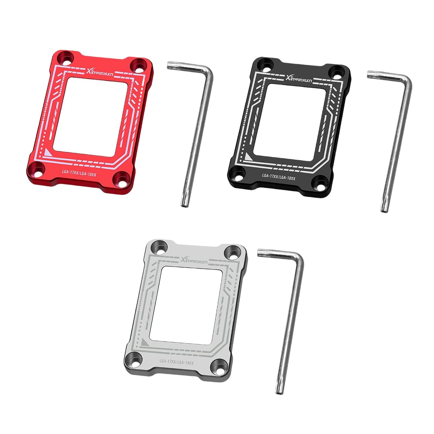 CPU Fixing Buckle Lightweight Aluminum Alloy with Wrench for LGA1800 Black