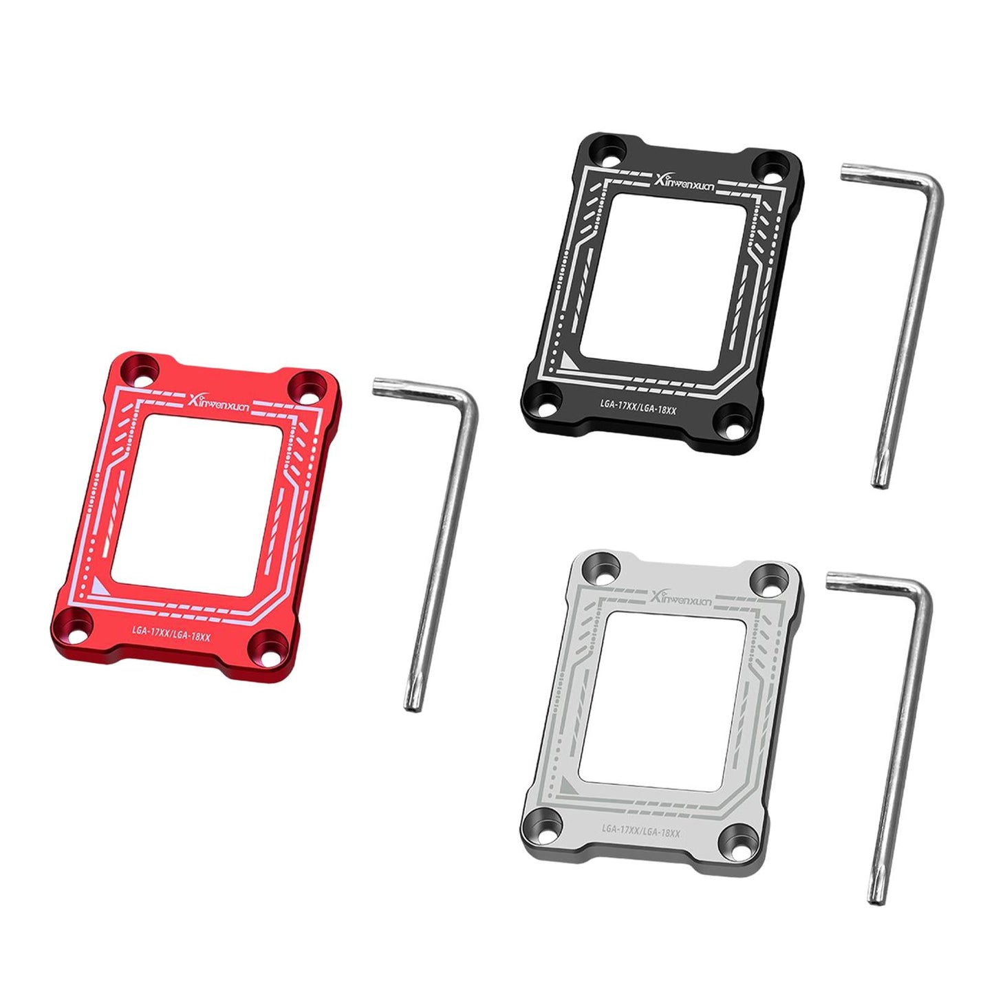 CPU Fixing Buckle Lightweight Aluminum Alloy with Wrench for LGA1800 Black