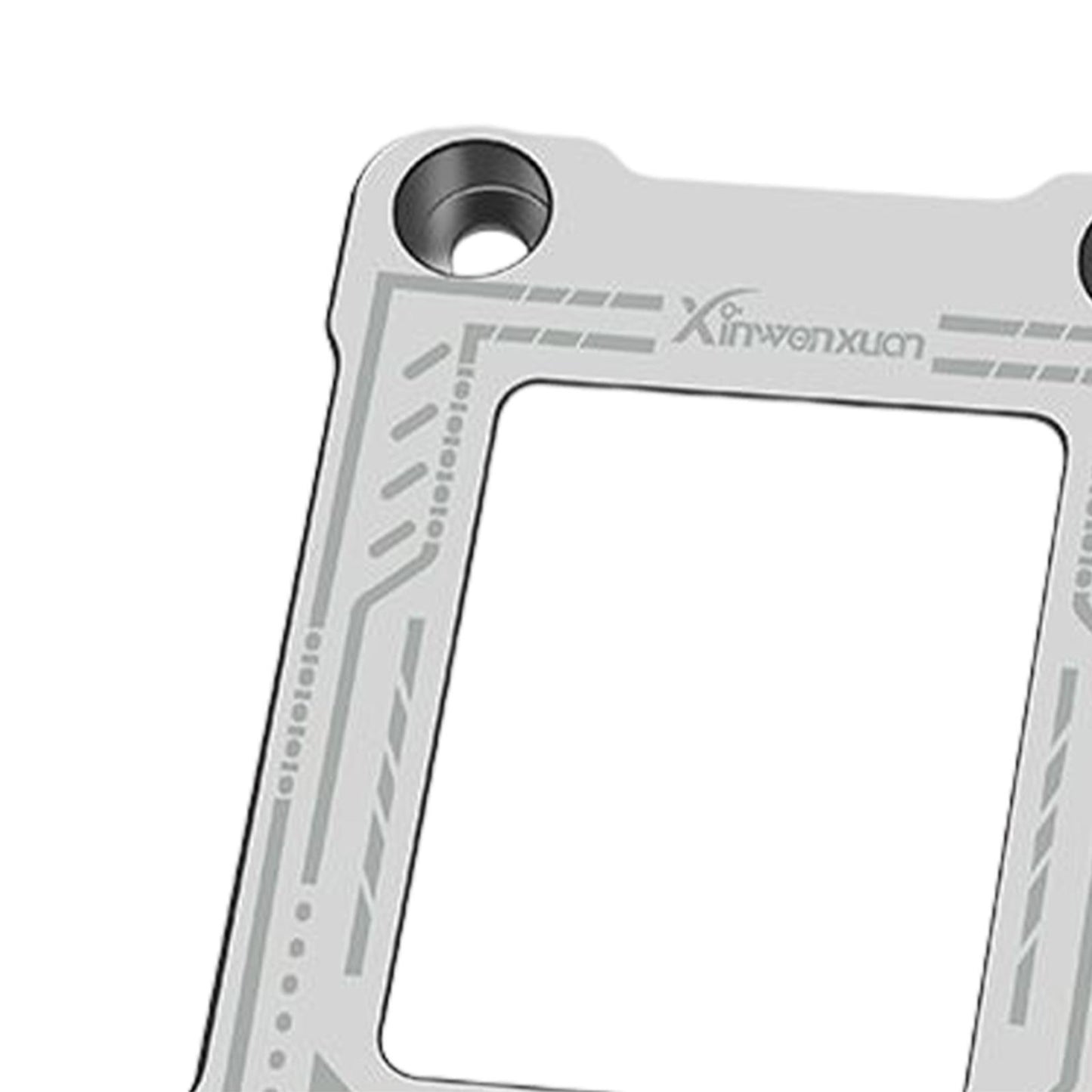CPU Fixing Buckle Lightweight Aluminum Alloy with Wrench for LGA1800 Silver Grey