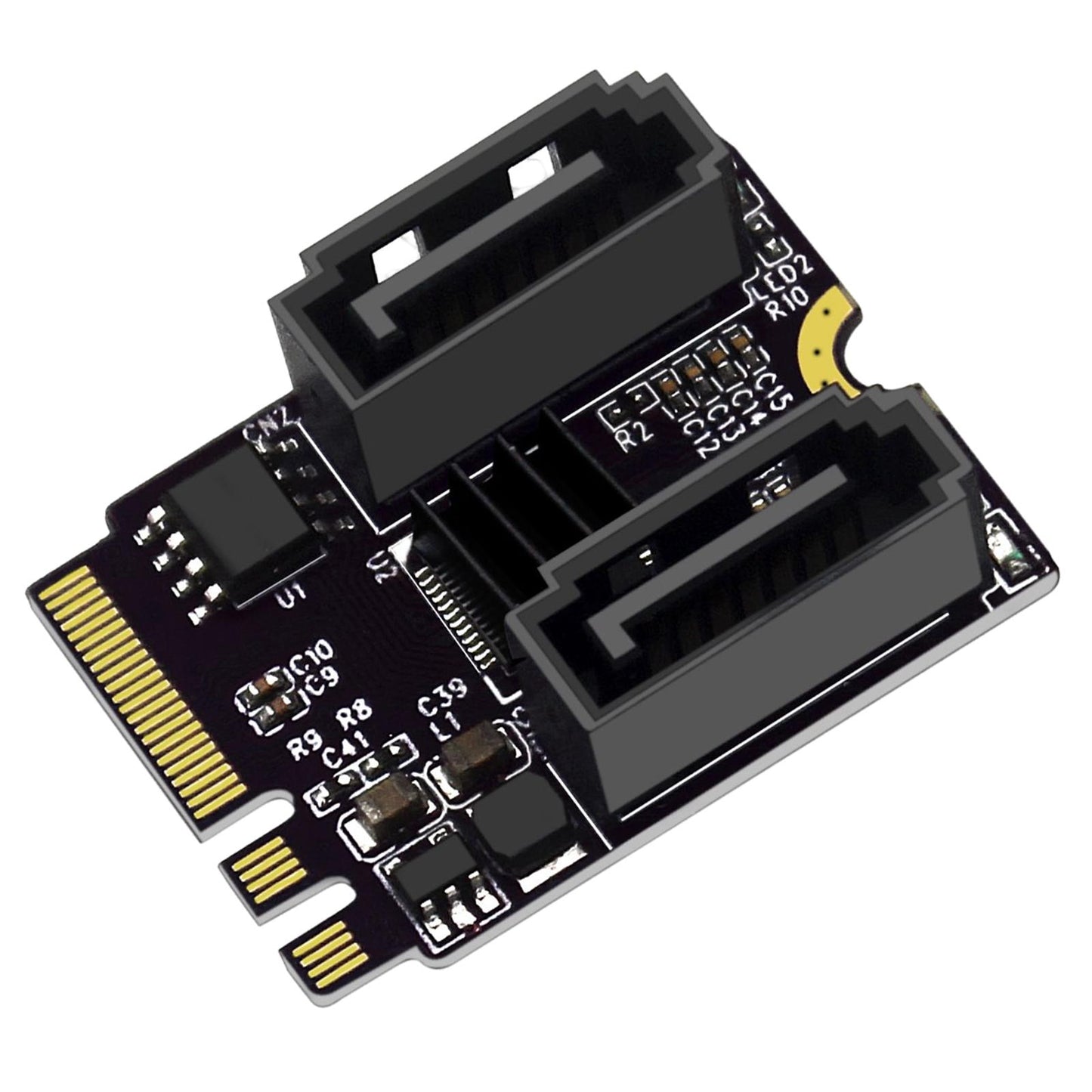 M2 to SATA 3.0 Expansion Card WiFi PCIe 3.0 A+E for PC Computers