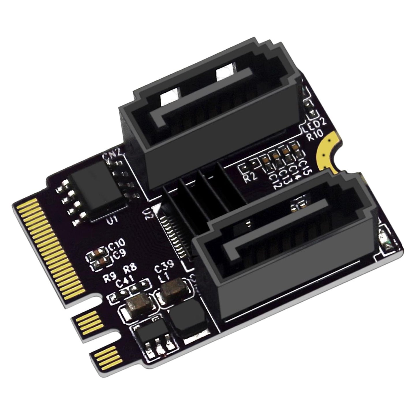M2 to SATA 3.0 Expansion Card WiFi PCIe 3.0 A+E for PC Computers