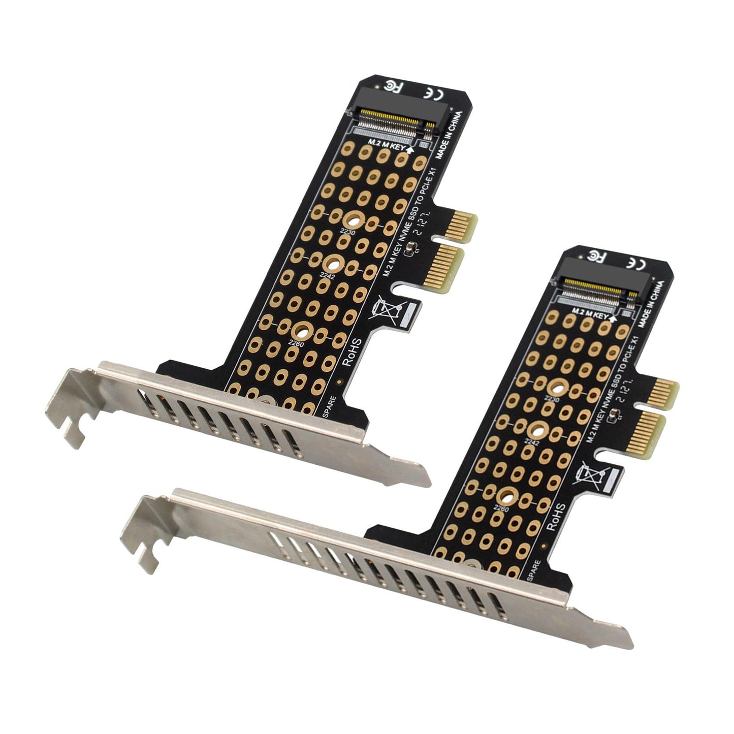 M.2 SSD to PCIe x1 Adapter High Speed Expansion Card PCIe4.0 full height