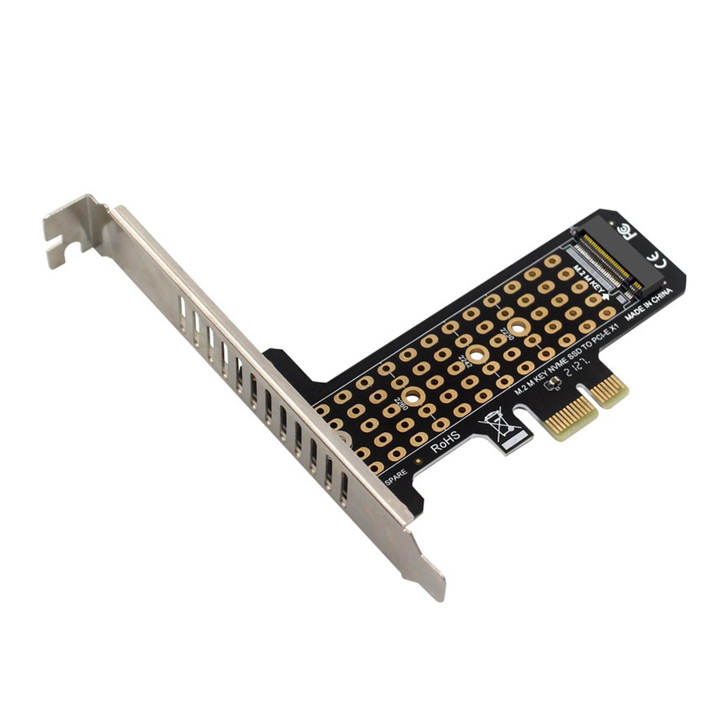 M.2 SSD to PCIe x1 Adapter High Speed Expansion Card PCIe4.0 full height