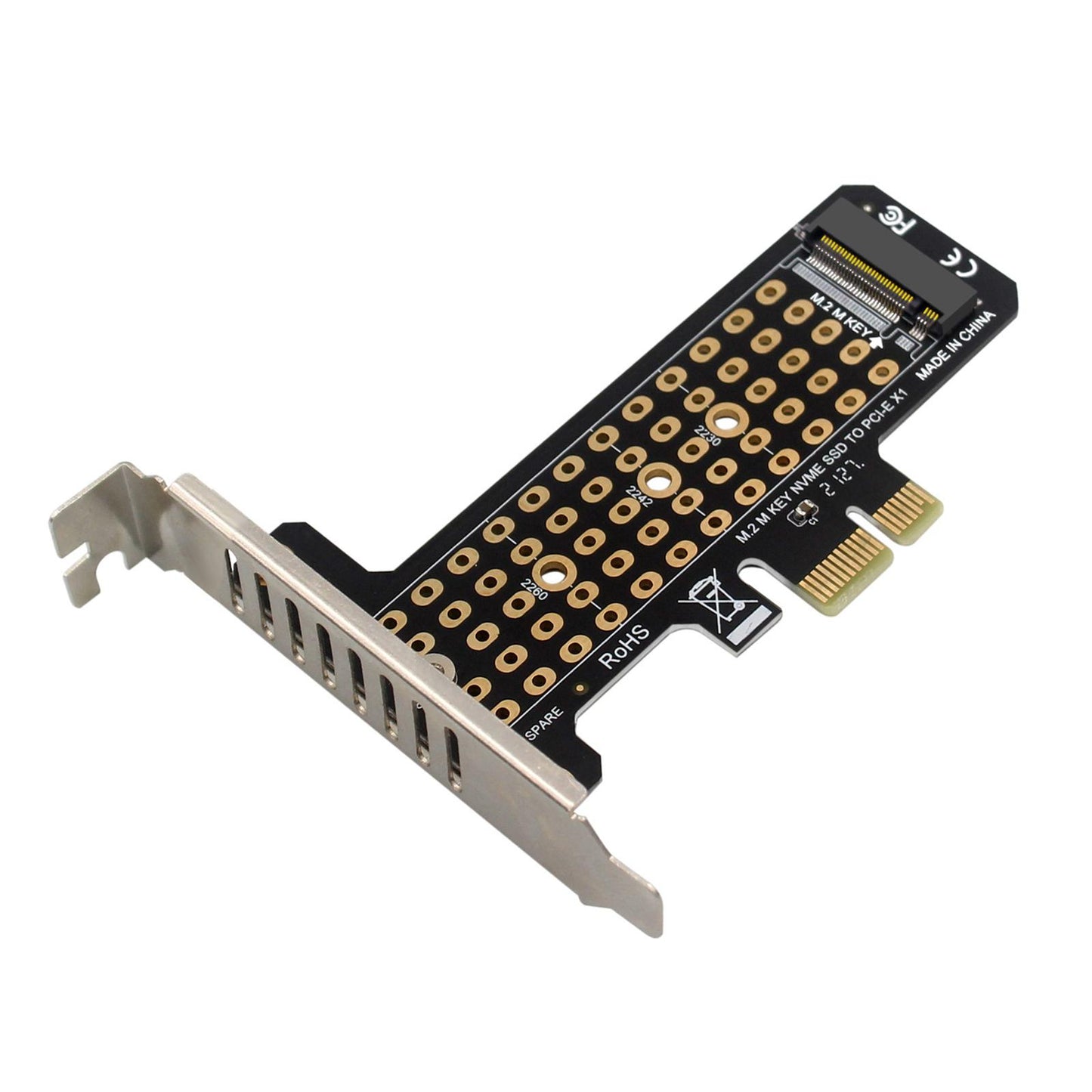 M.2 SSD to PCIe x1 Adapter High Speed Expansion Card PCIe4.0 half height