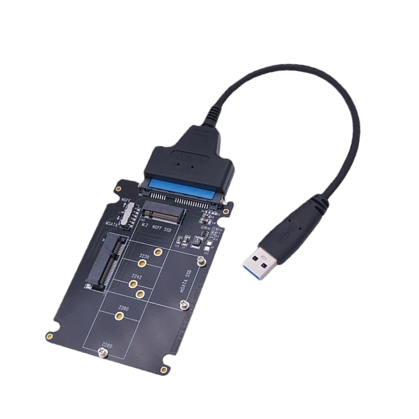 mSATA to SATA Adapter Pci-E SSD SATA3.1 Standard Converter m.2