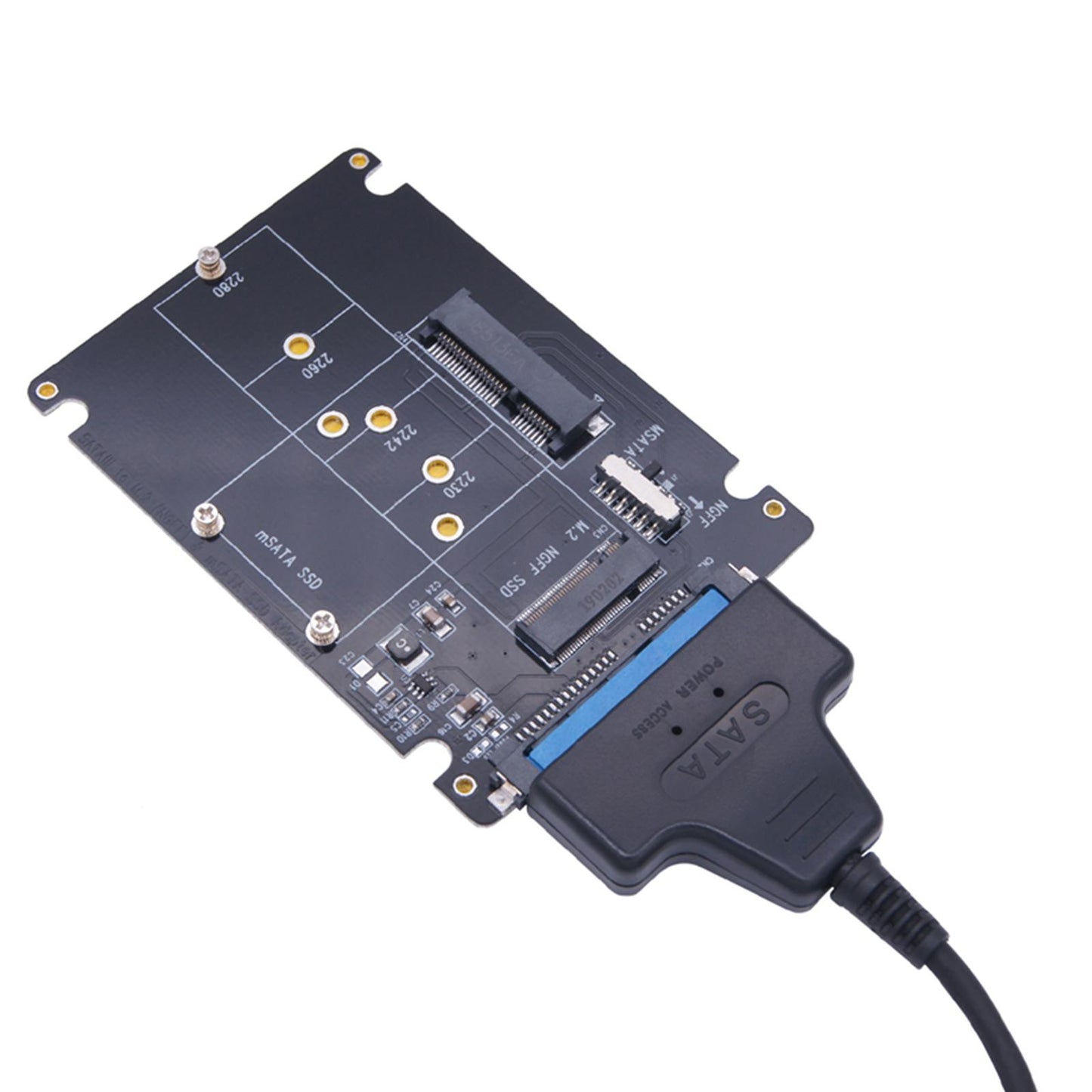 mSATA to SATA Adapter Pci-E SSD SATA3.1 Standard Converter m.2