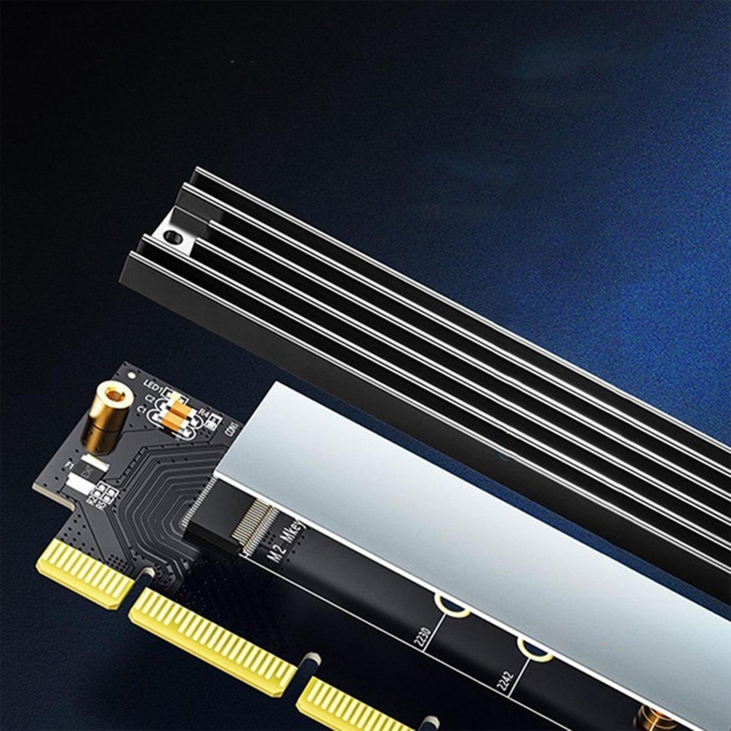 PCIe 4.0 to M.2 Expansion Card Plug and for M.2 (M Key) SSD