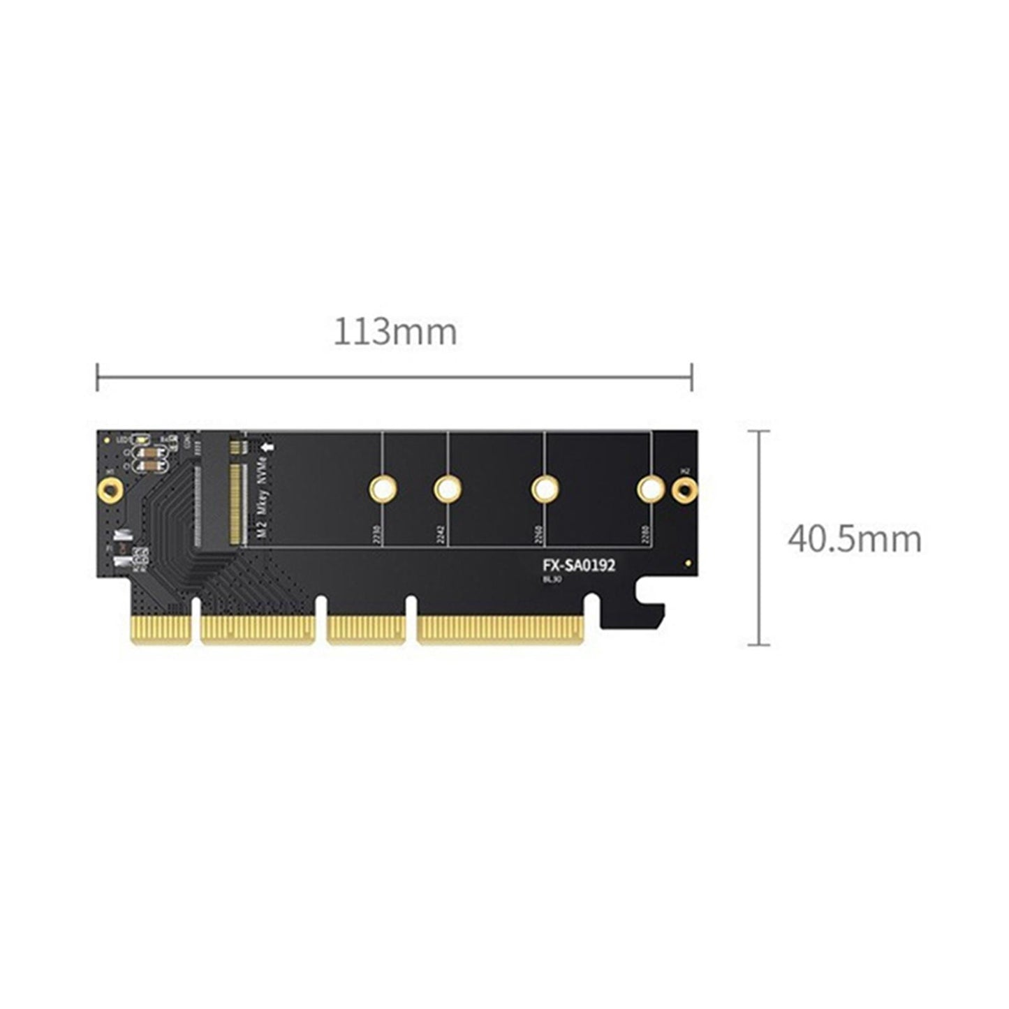 PCIe 4.0 to M.2 Expansion Card Plug and for M.2 (M Key) SSD