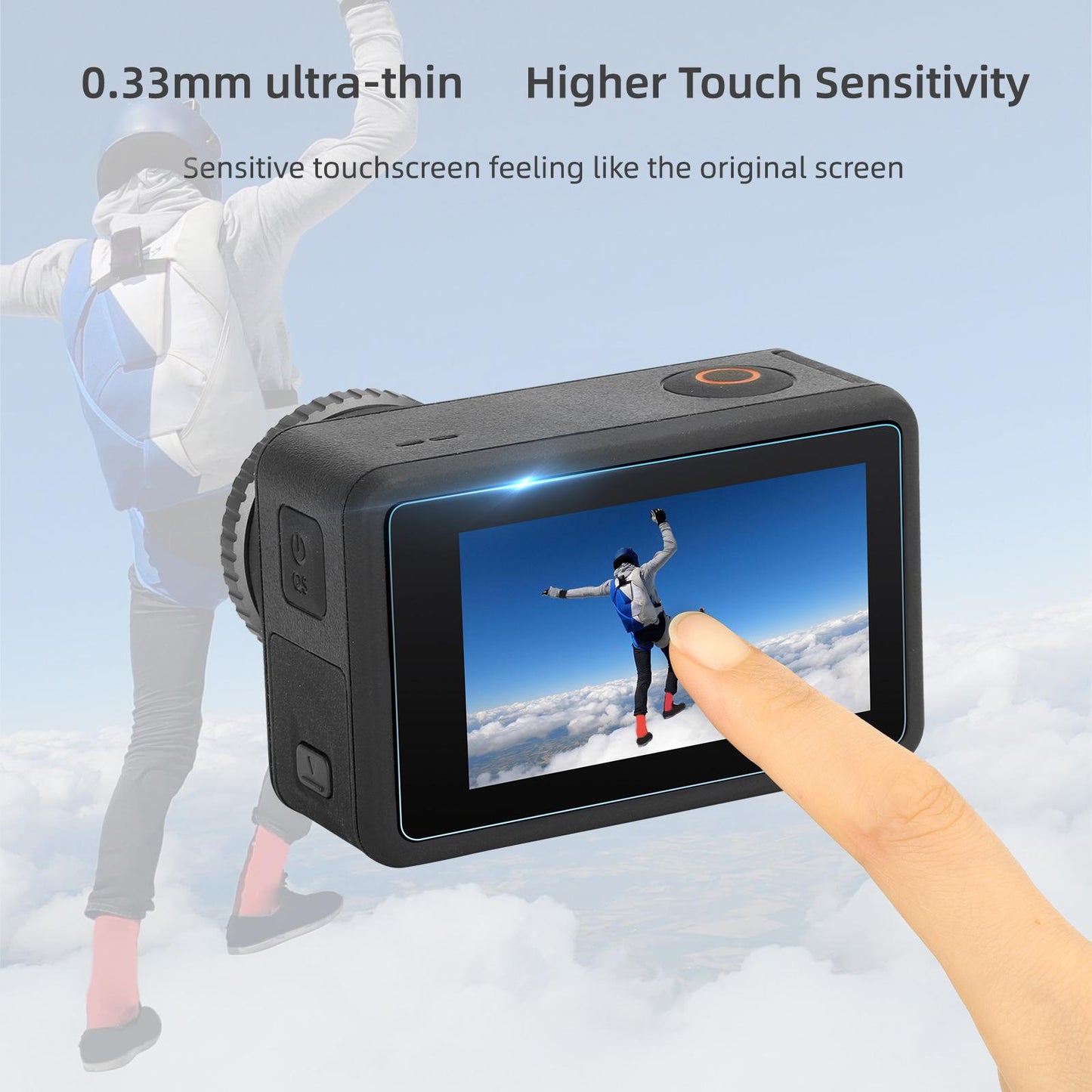 Tempered Glass Screen Protector High Definition for 3 2 Sets