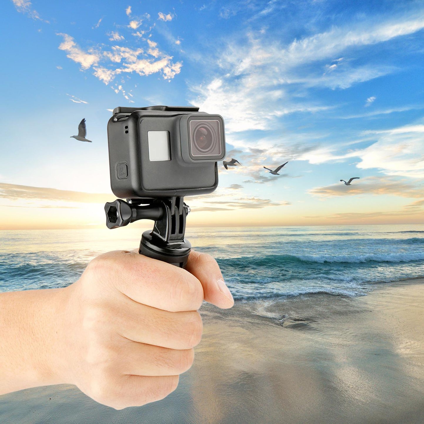 Mini Tripod Gimbal Handle Grip Stabilizer for Live Broadcast Smartphones