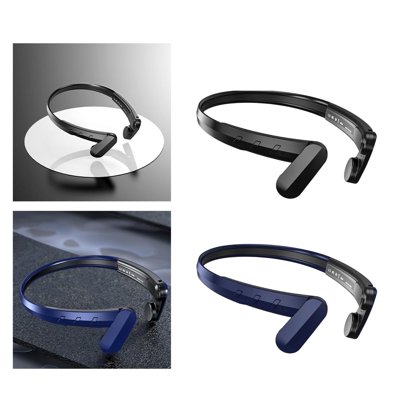 Wireless Headphone IPX5 Waterproof Calling for Running Driving Hiking Black