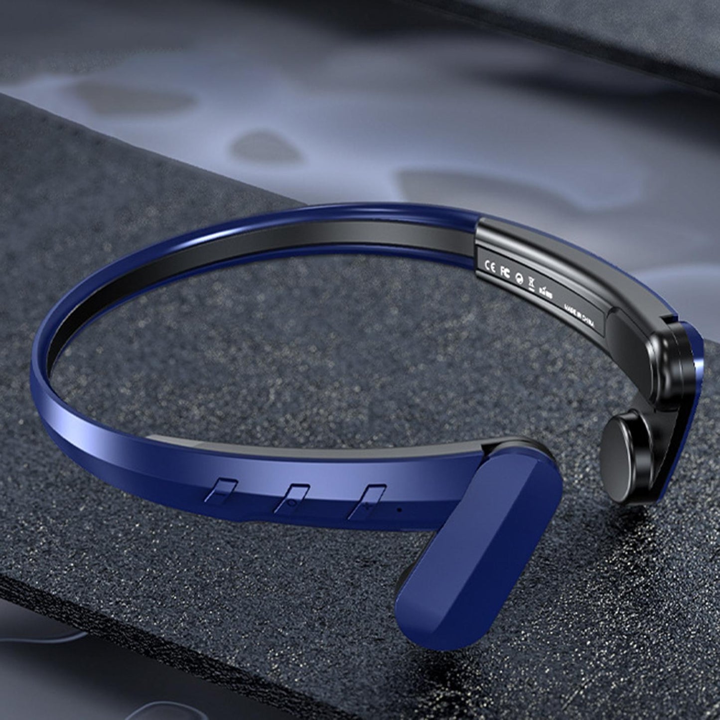 Wireless Headphone IPX5 Waterproof Calling for Running Driving Hiking Blue