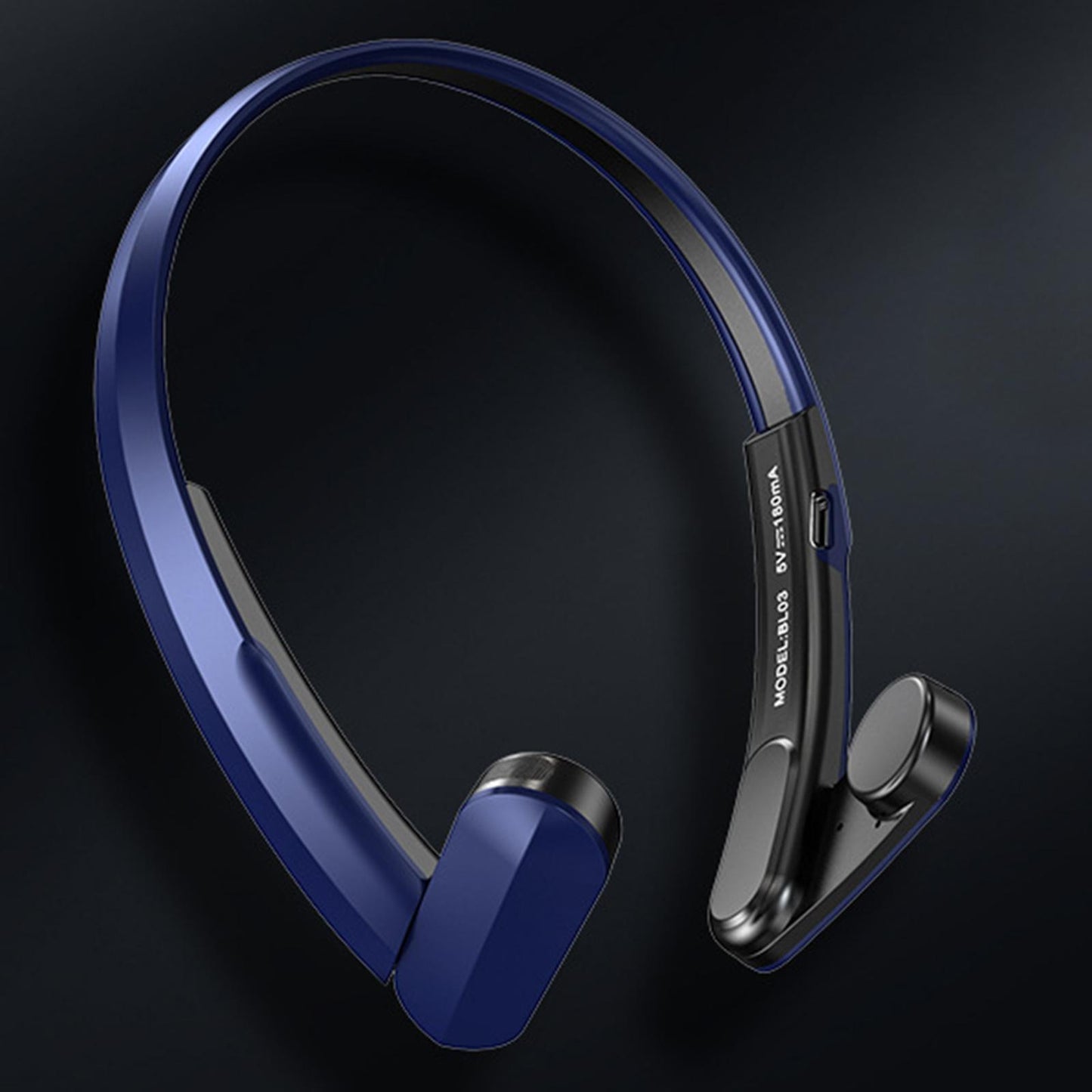 Wireless Headphone IPX5 Waterproof Calling for Running Driving Hiking Blue