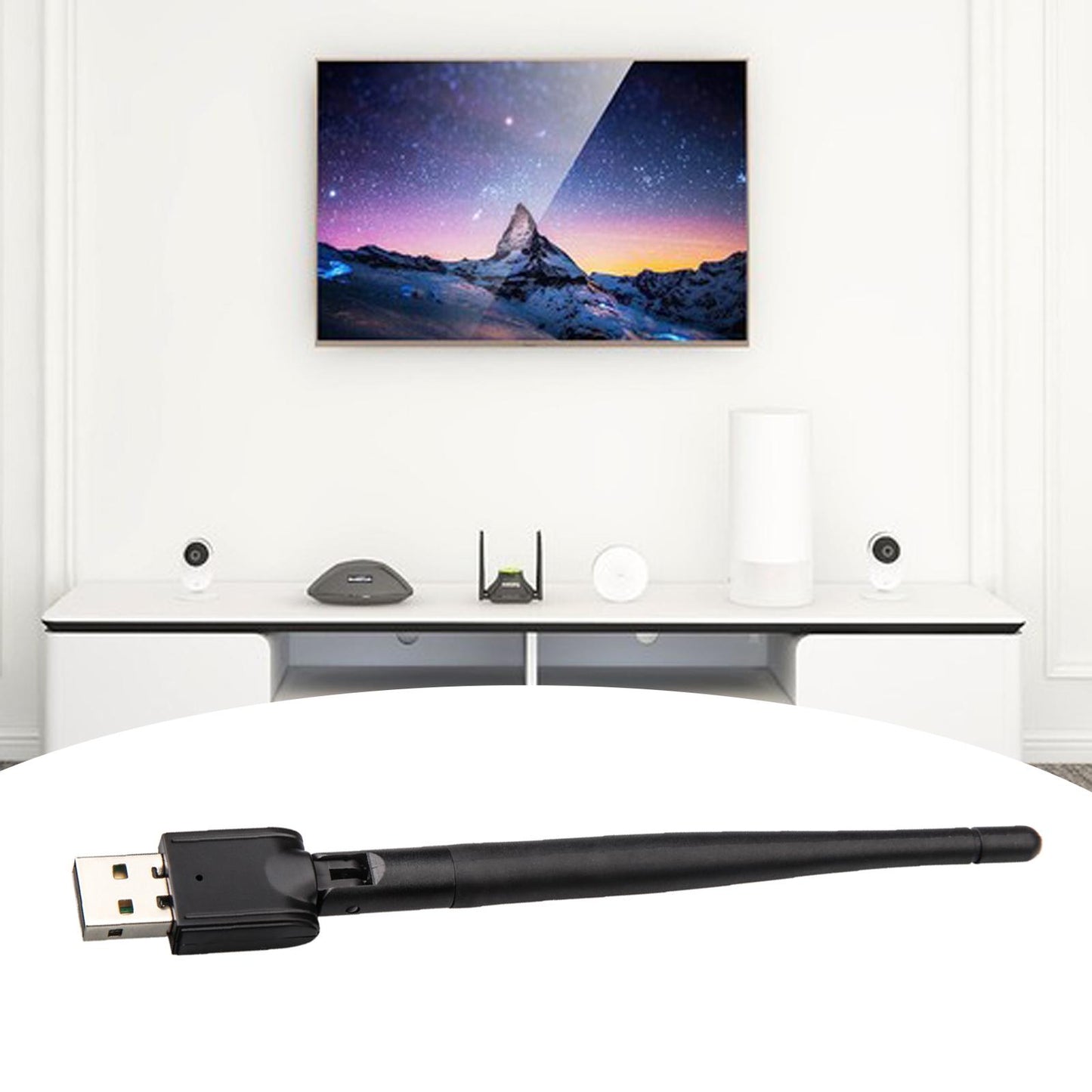 WiFi USB Adapter USB 2.0 150Mbps for Top Boxes Media Player Durable