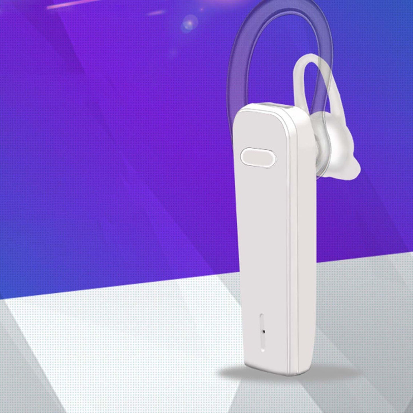 Upgraded True W Stereo Headphones Noise Cancelling in Ear for Gym Gaming White