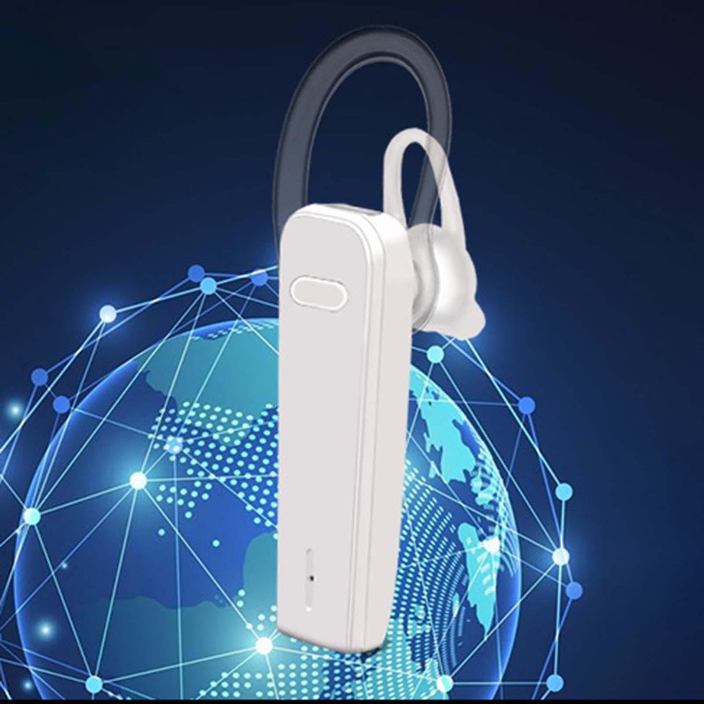 Upgraded True W Stereo Headphones Noise Cancelling in Ear for Gym Gaming White