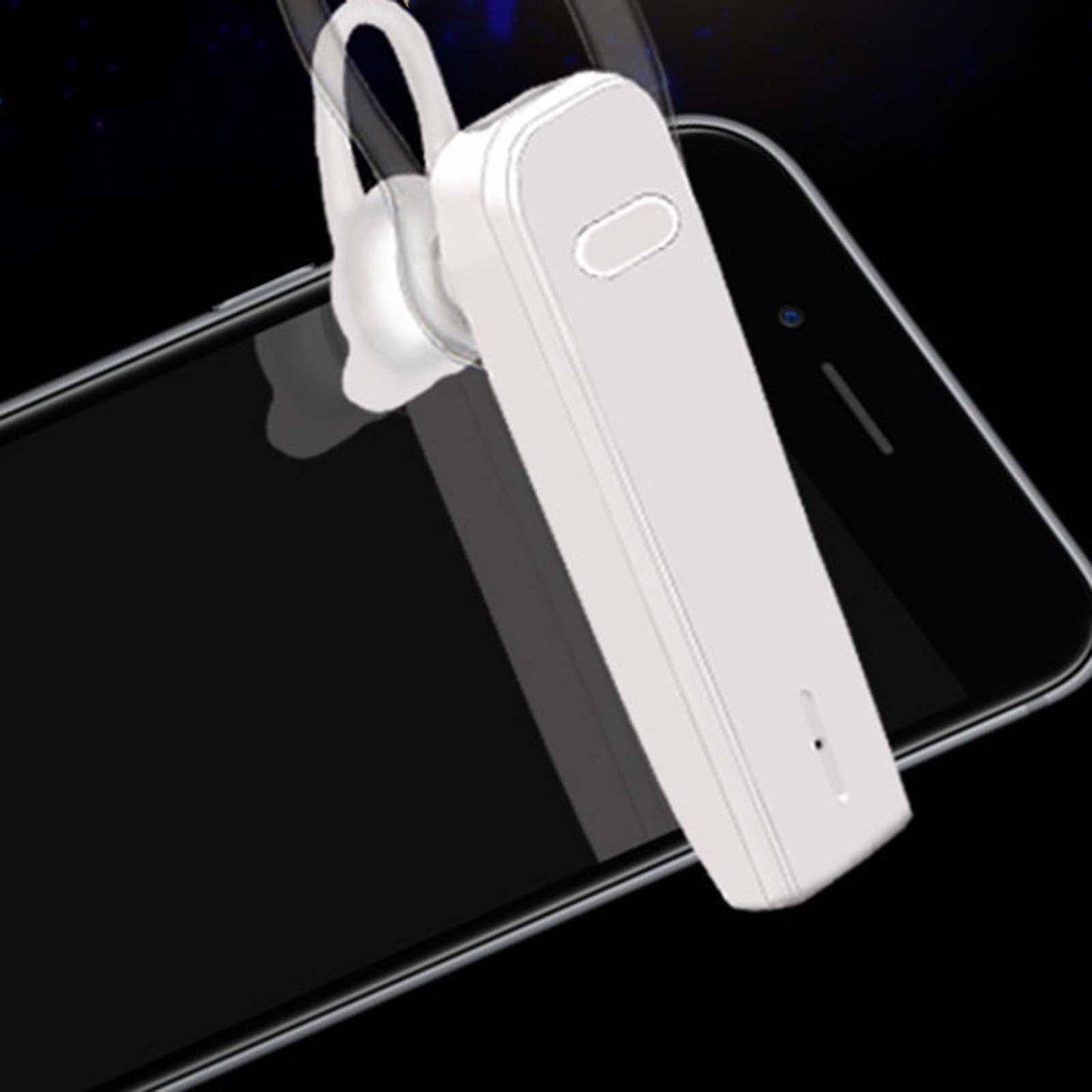 Upgraded True W Stereo Headphones Noise Cancelling in Ear for Gym Gaming White