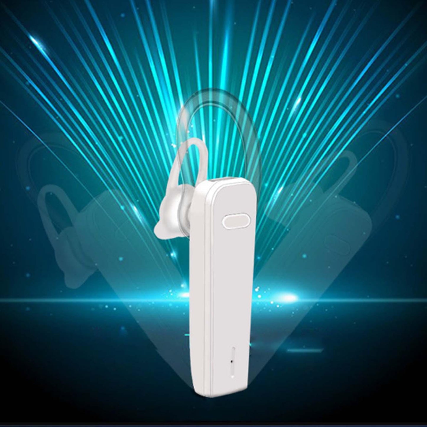 Upgraded True W Stereo Headphones Noise Cancelling in Ear for Gym Gaming White