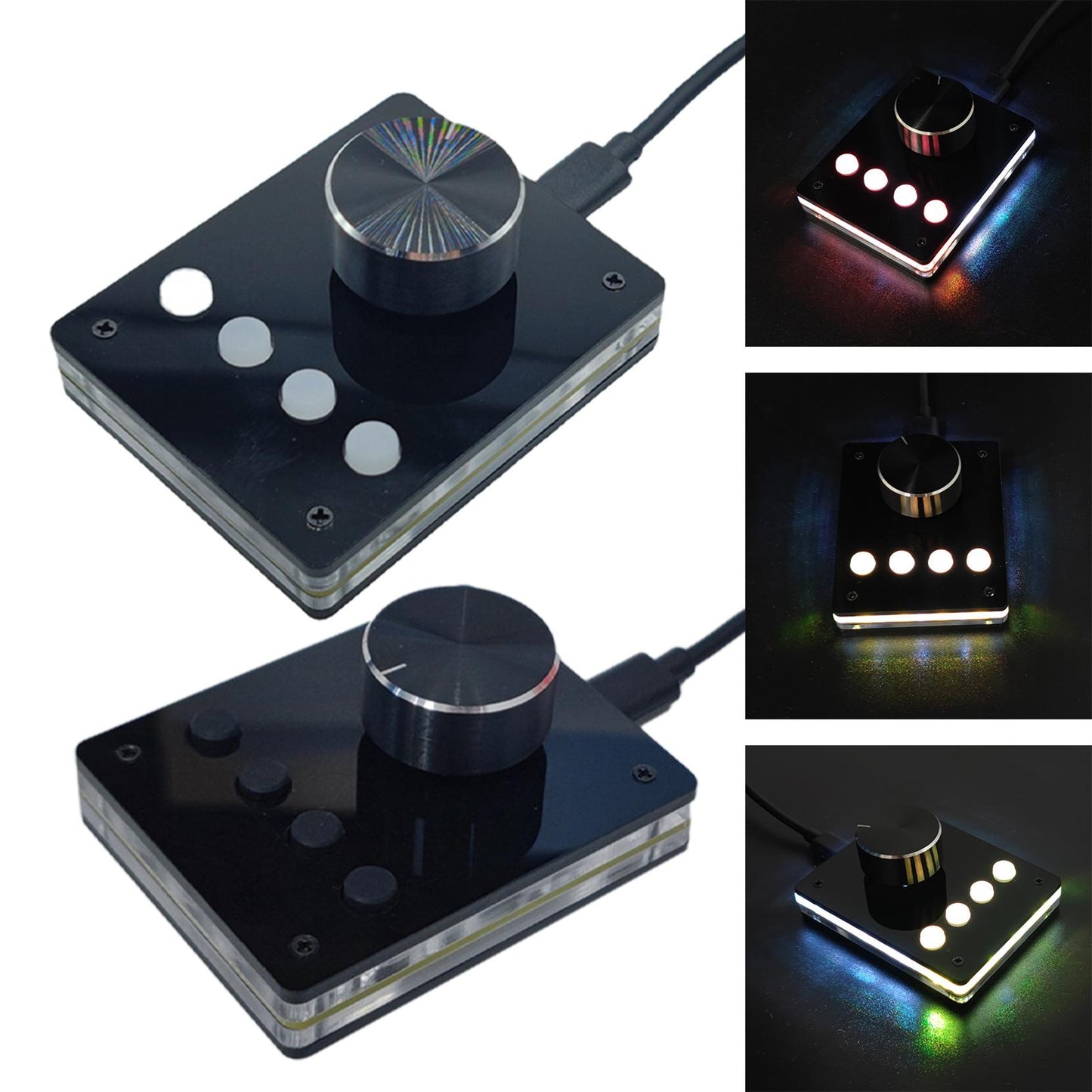 USB Volume Controller Keyboard Simple Installation for Computer Laptop White