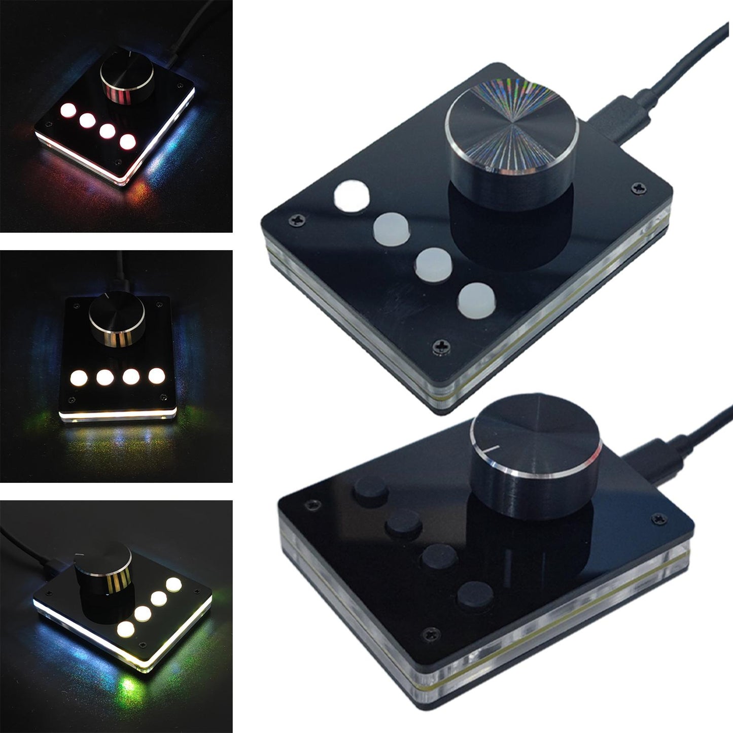 USB Volume Controller Keyboard Simple Installation for Computer Laptop White