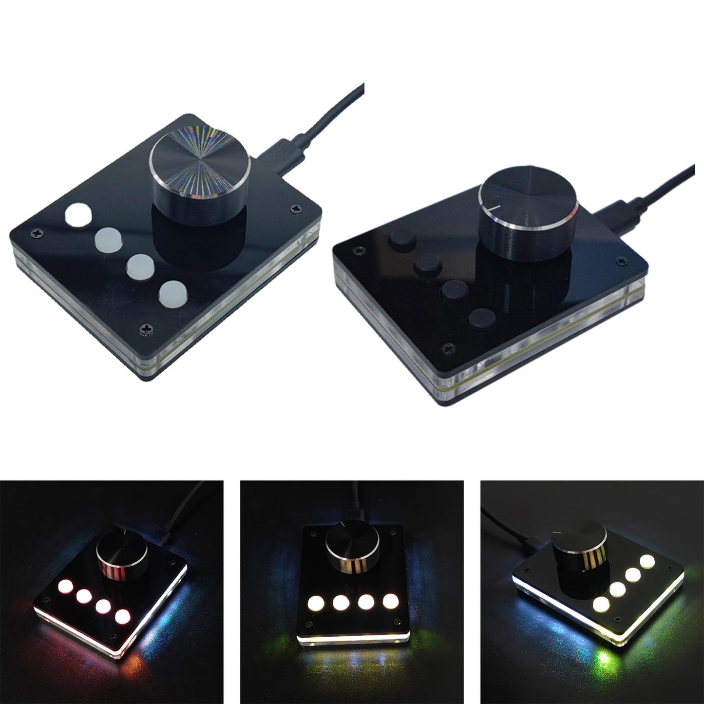 USB Volume Controller Keyboard Simple Installation for Computer Laptop White