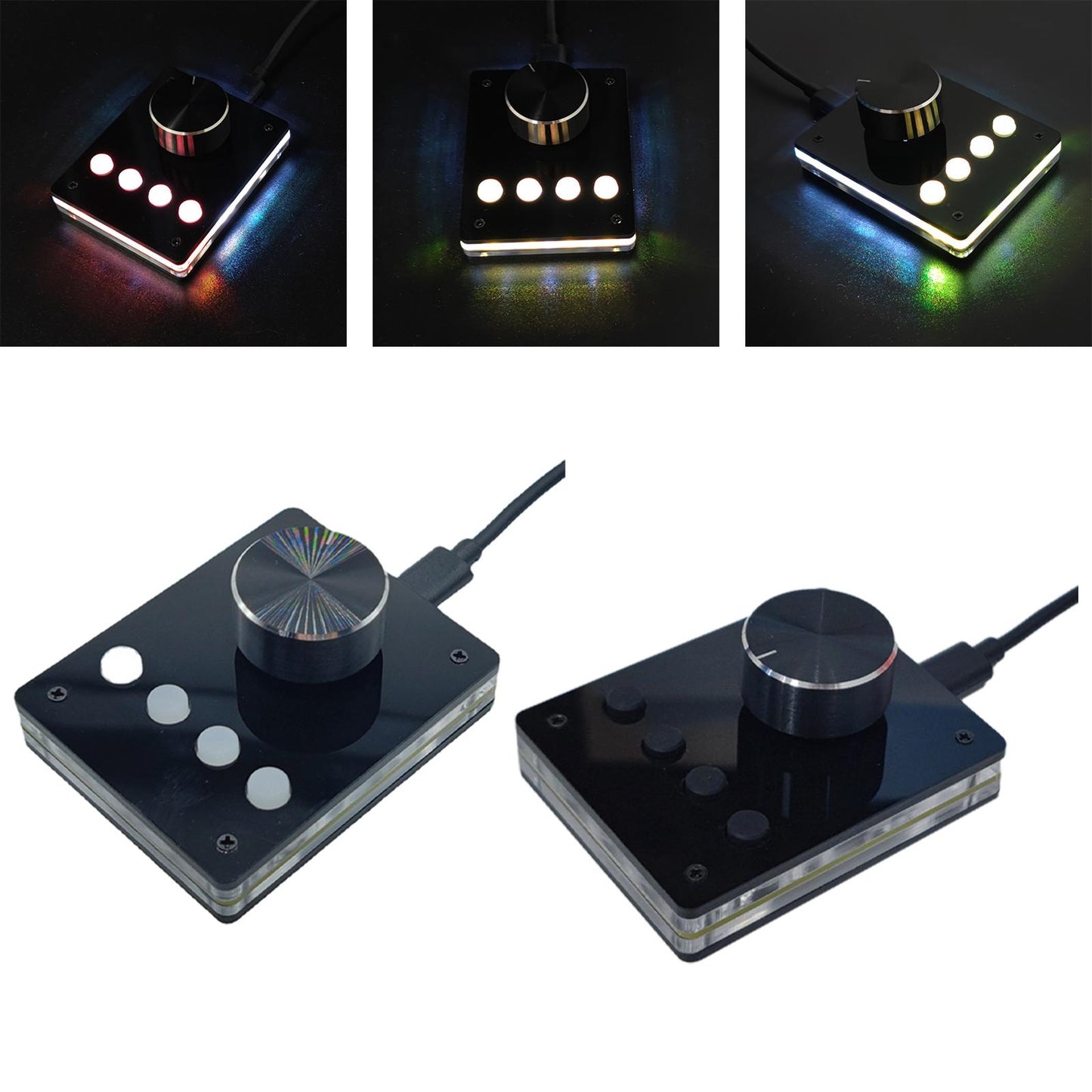 USB Volume Controller Keyboard Simple Installation for Computer Laptop White