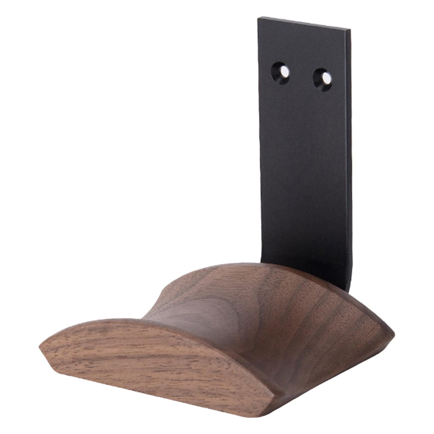 Wooden Headphone Bracket Easy to Install Clamp for Headset Table Walnut Black