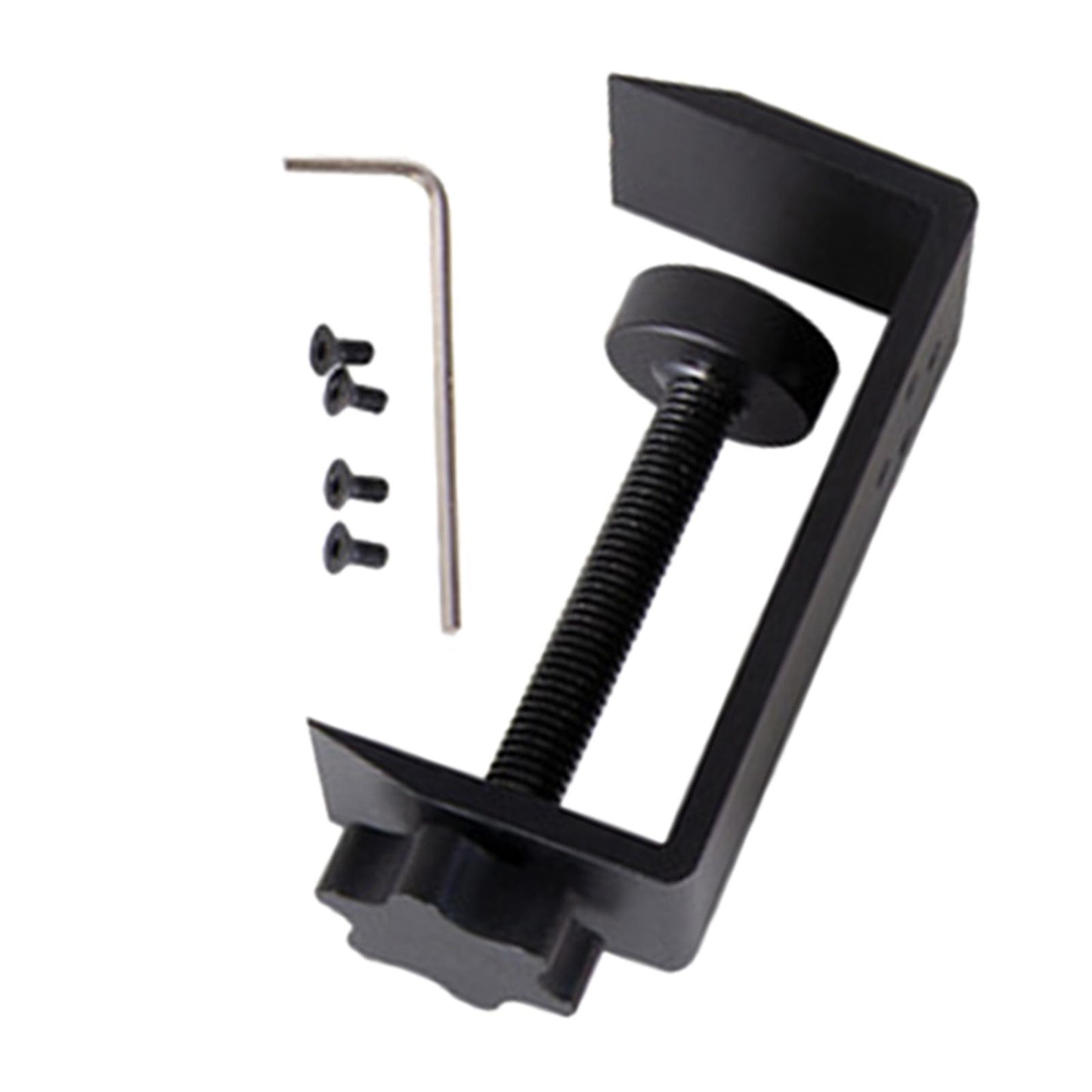 Wooden Headphone Bracket Easy to Install Clamp for Headset Table Beech Black