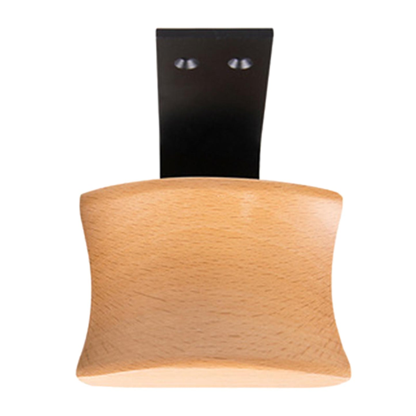 Wooden Headphone Bracket Easy to Install Clamp for Headset Table Beech Black