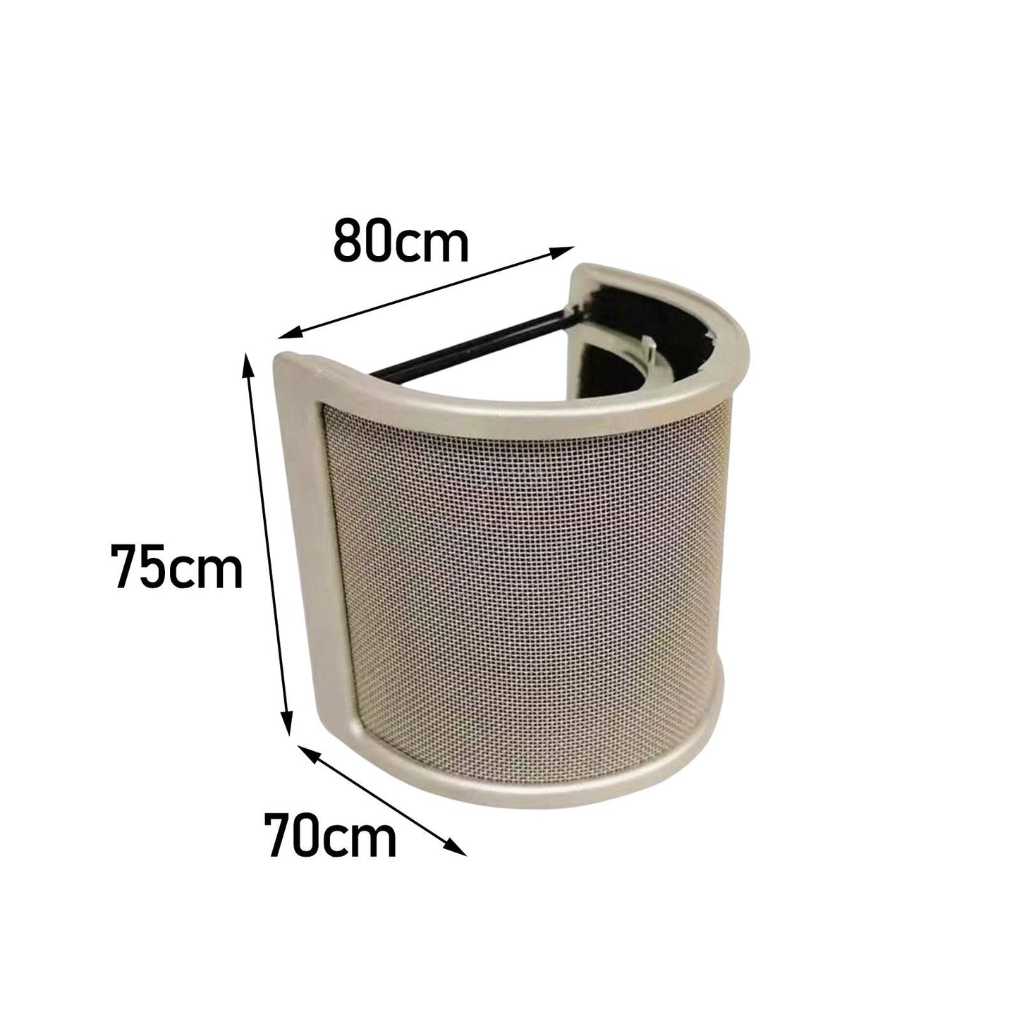Microphone Pop Filter Mic Pop Screen Dual Layered Compact for Streaming Aureate