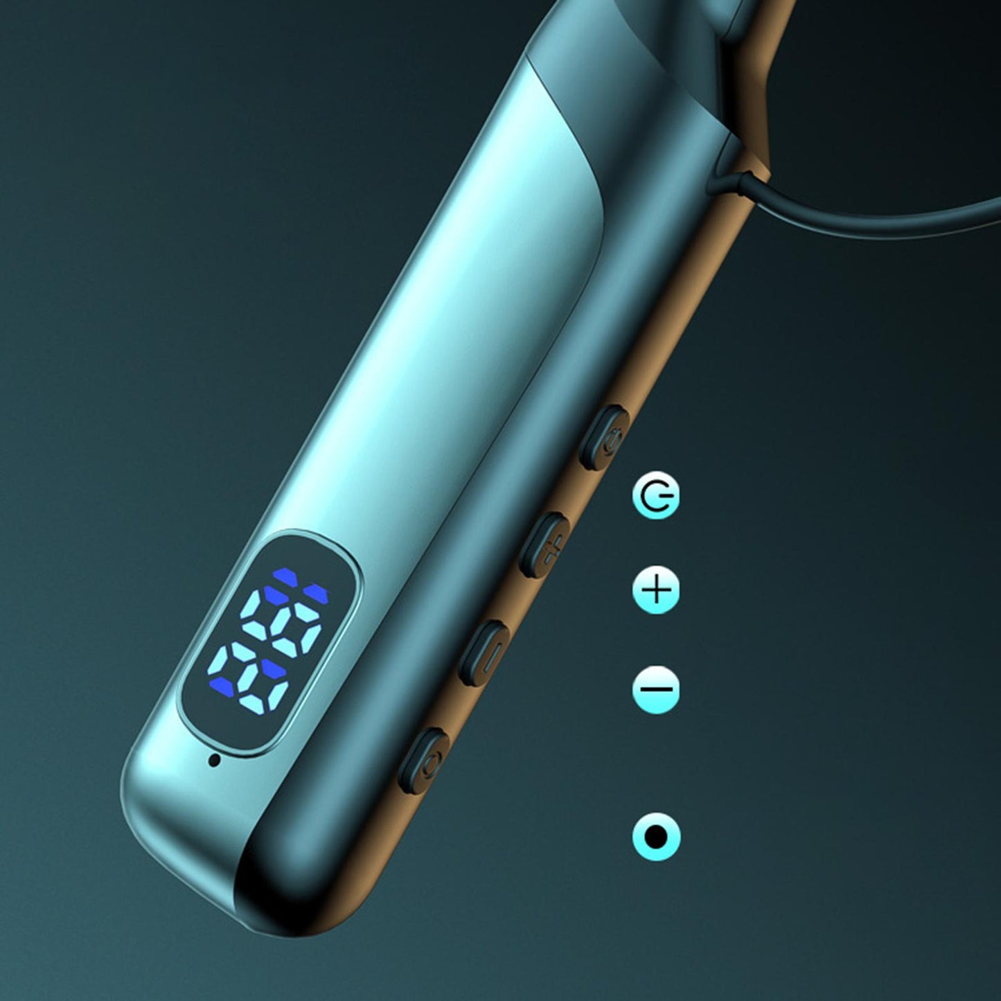 Wireless Neckband Headphones Waterproof Bass Support TF Card for Gym Sports Argent