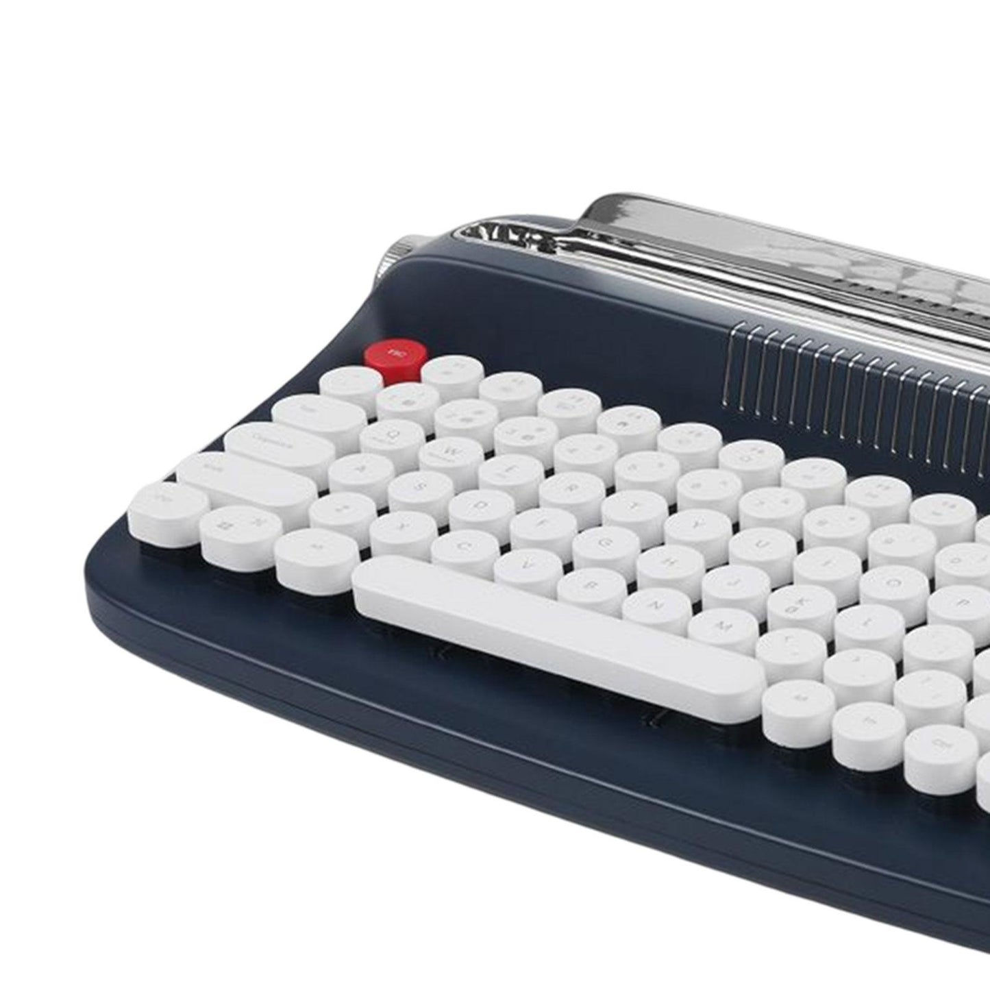 Typewriter Keyboard 84 Keys Bluetooth5.0 Professional Compact for Tablet navy