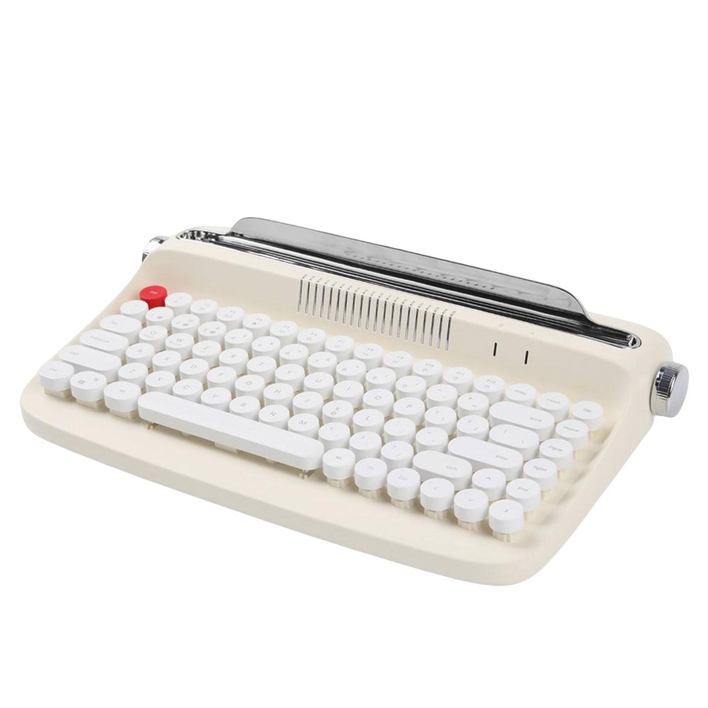 Typewriter Keyboard 84 Keys Bluetooth5.0 Professional Compact for Tablet beige