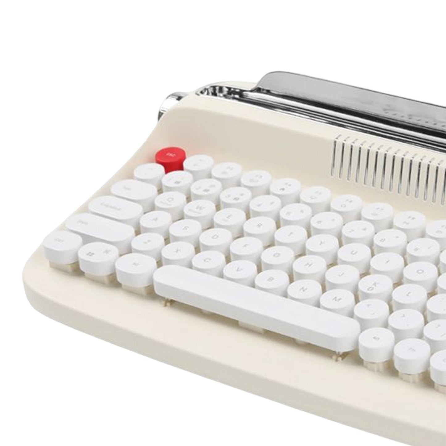 Typewriter Keyboard 84 Keys Bluetooth5.0 Professional Compact for Tablet beige